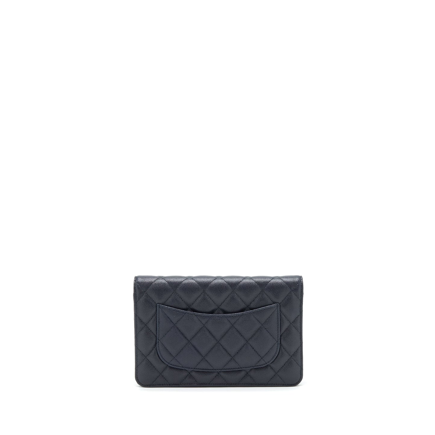 Chanel Classic Wallet On Chain Caviar Navy Blue L