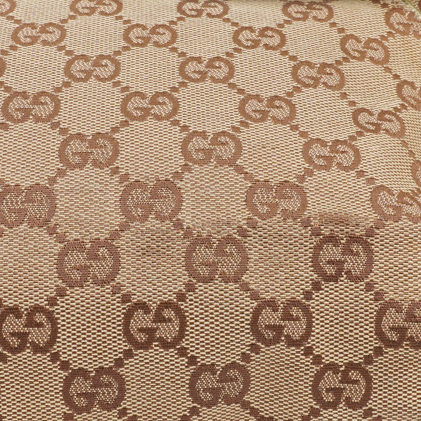 Gucci Beige/Metalic GG Canvas Horsebit Shoulder Bag