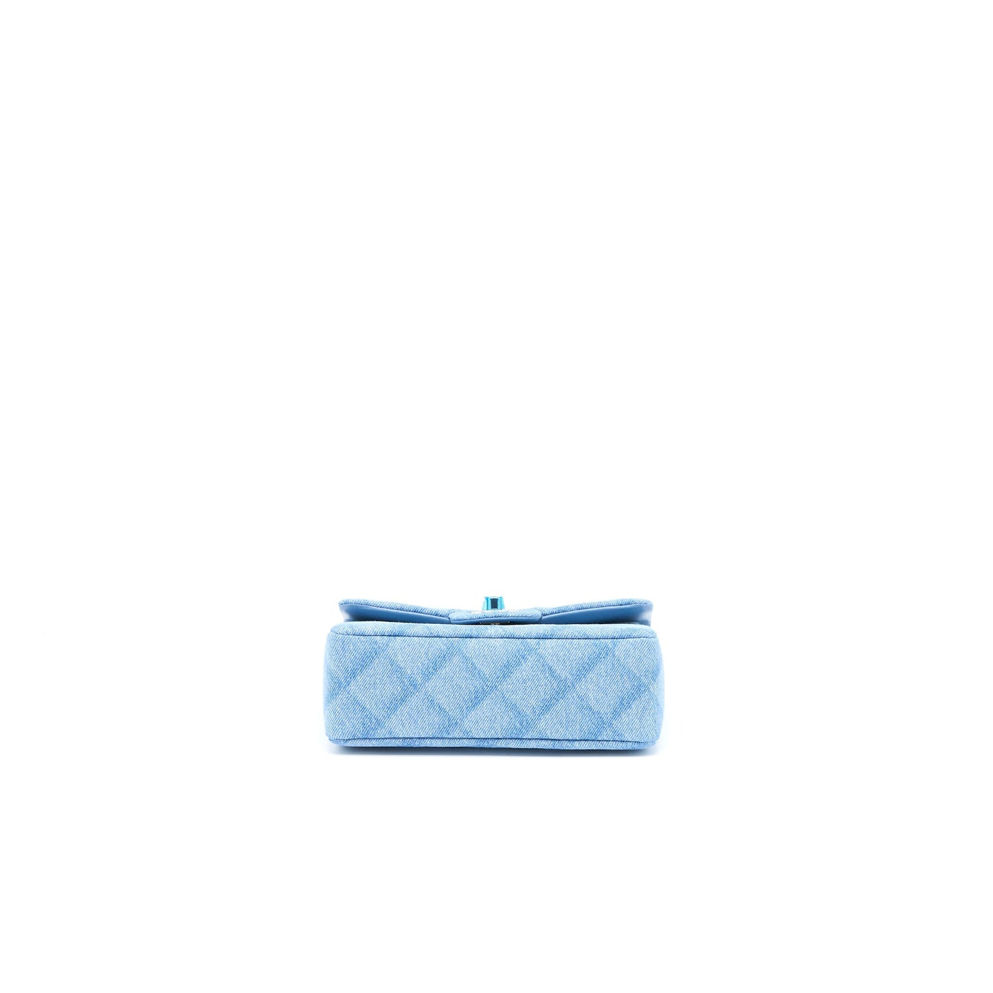 Chanel 22B Mini Rectangular Denim Light Blue L (Microchip)