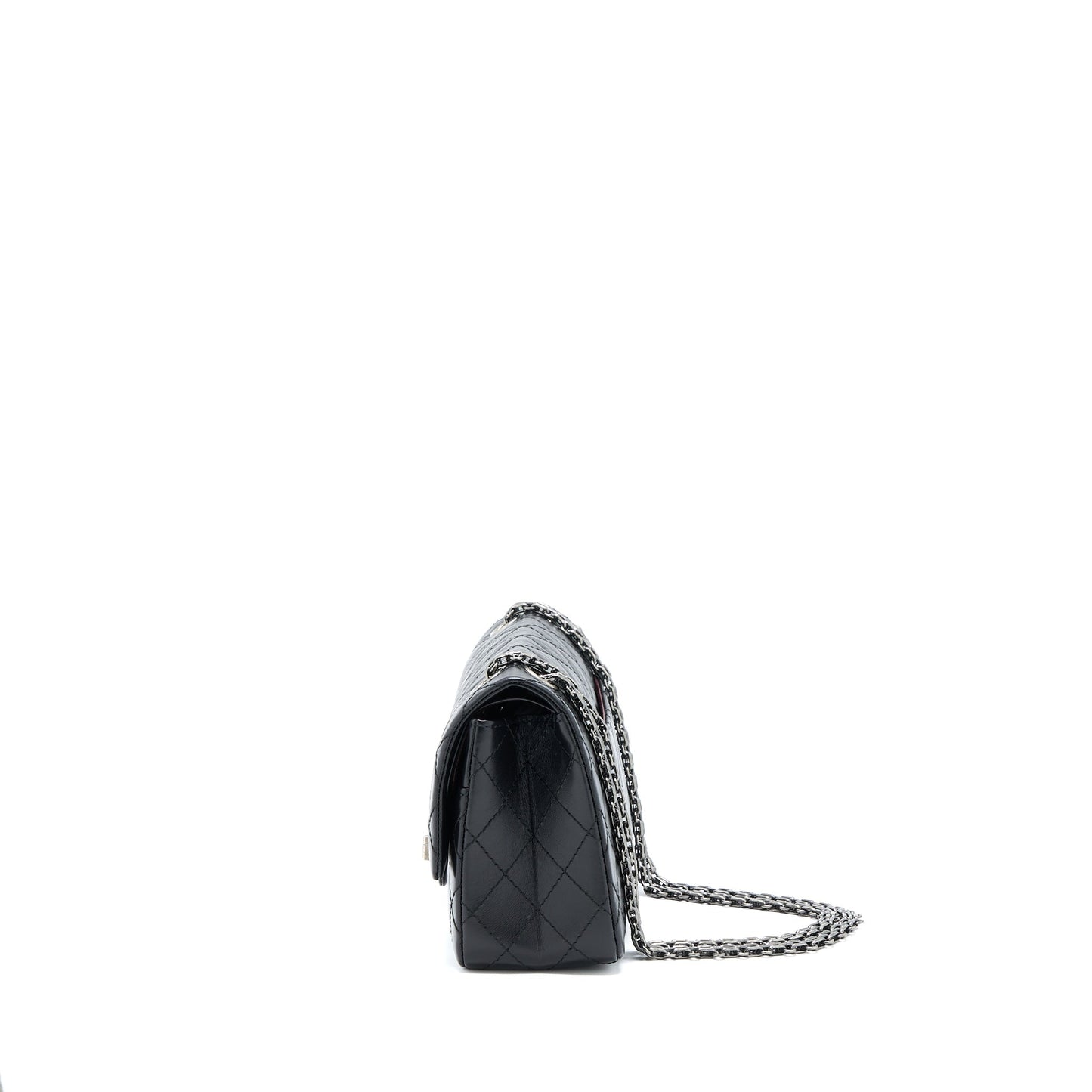 Chanel 2.55 Small Reissue Flap Bag Aged Calfskin Ruthenium  (Microchip)