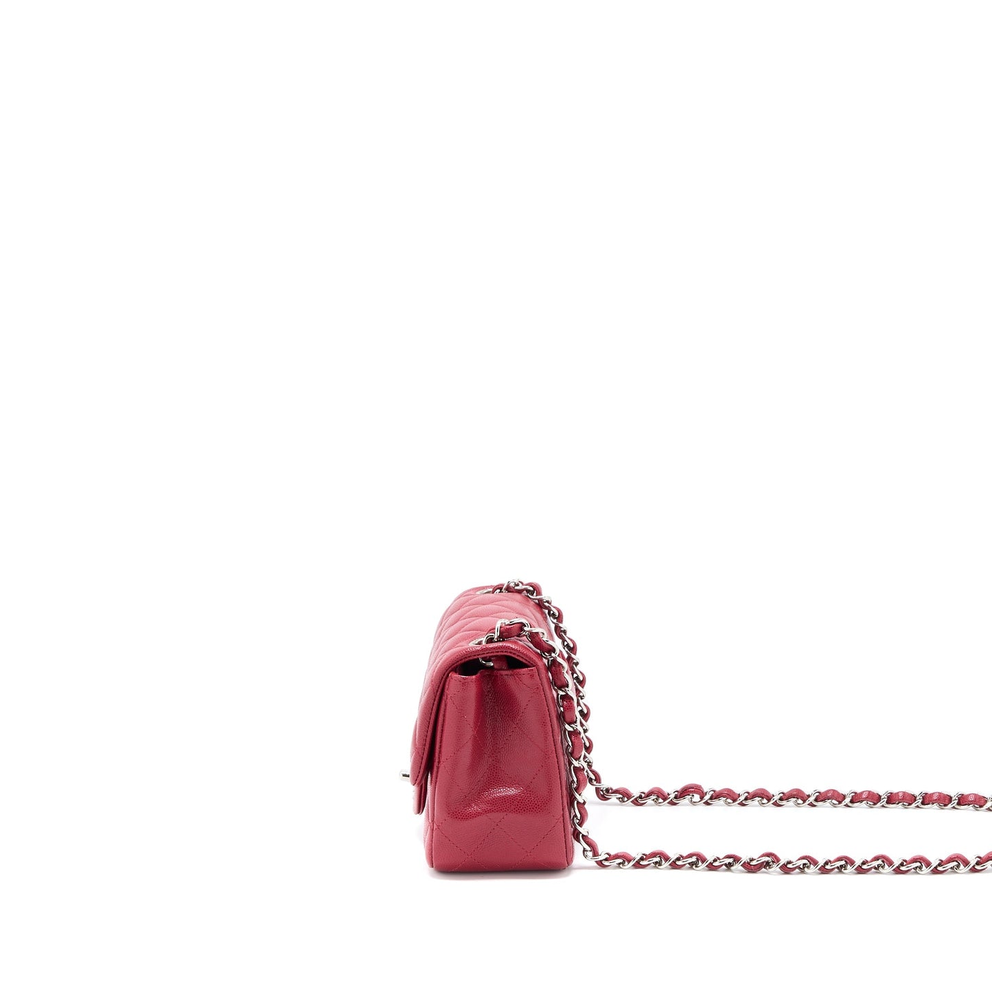 Chanel 18B Mini Square Caviar Red