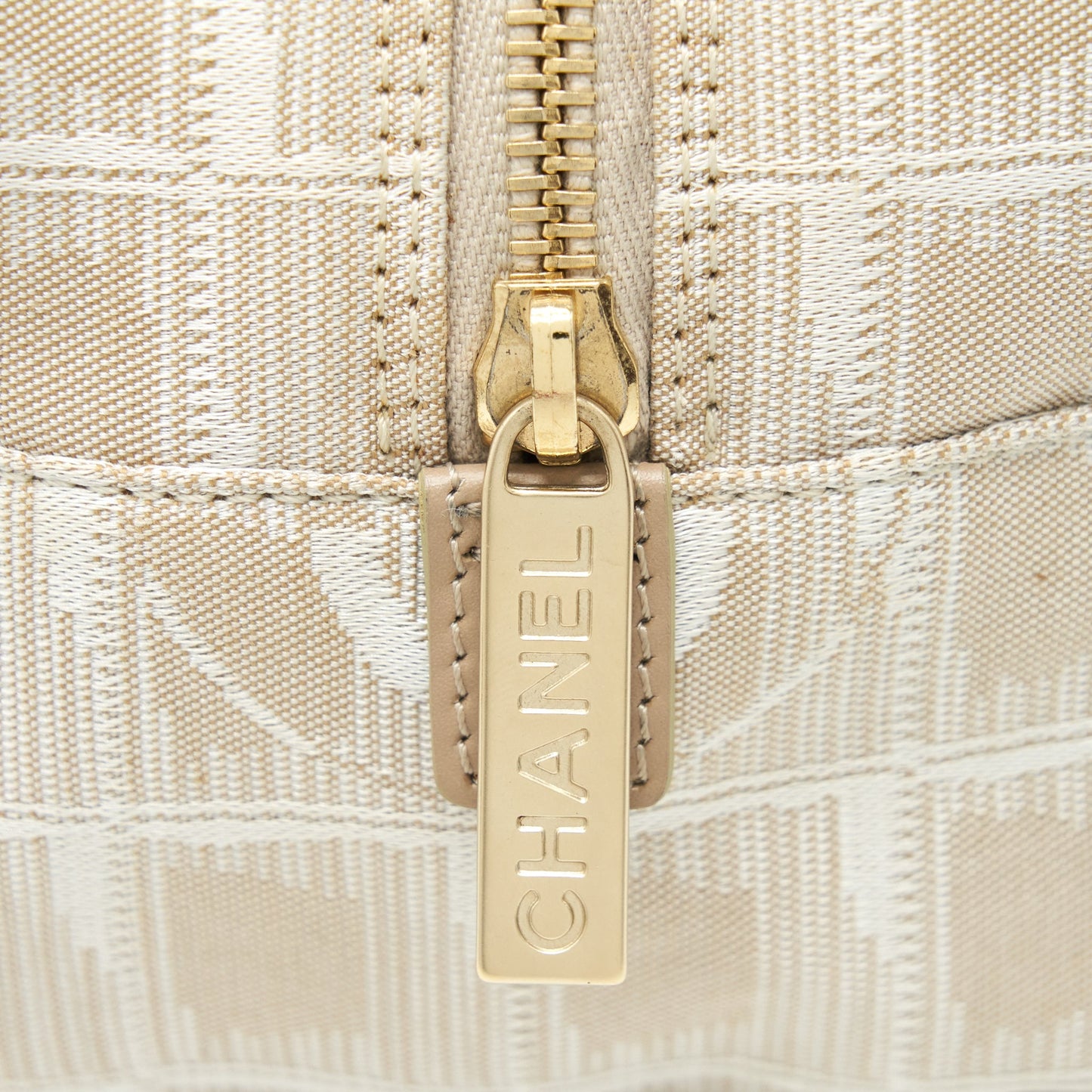 Chanel  Travel Line Bowler Bag Canvas And Leather L