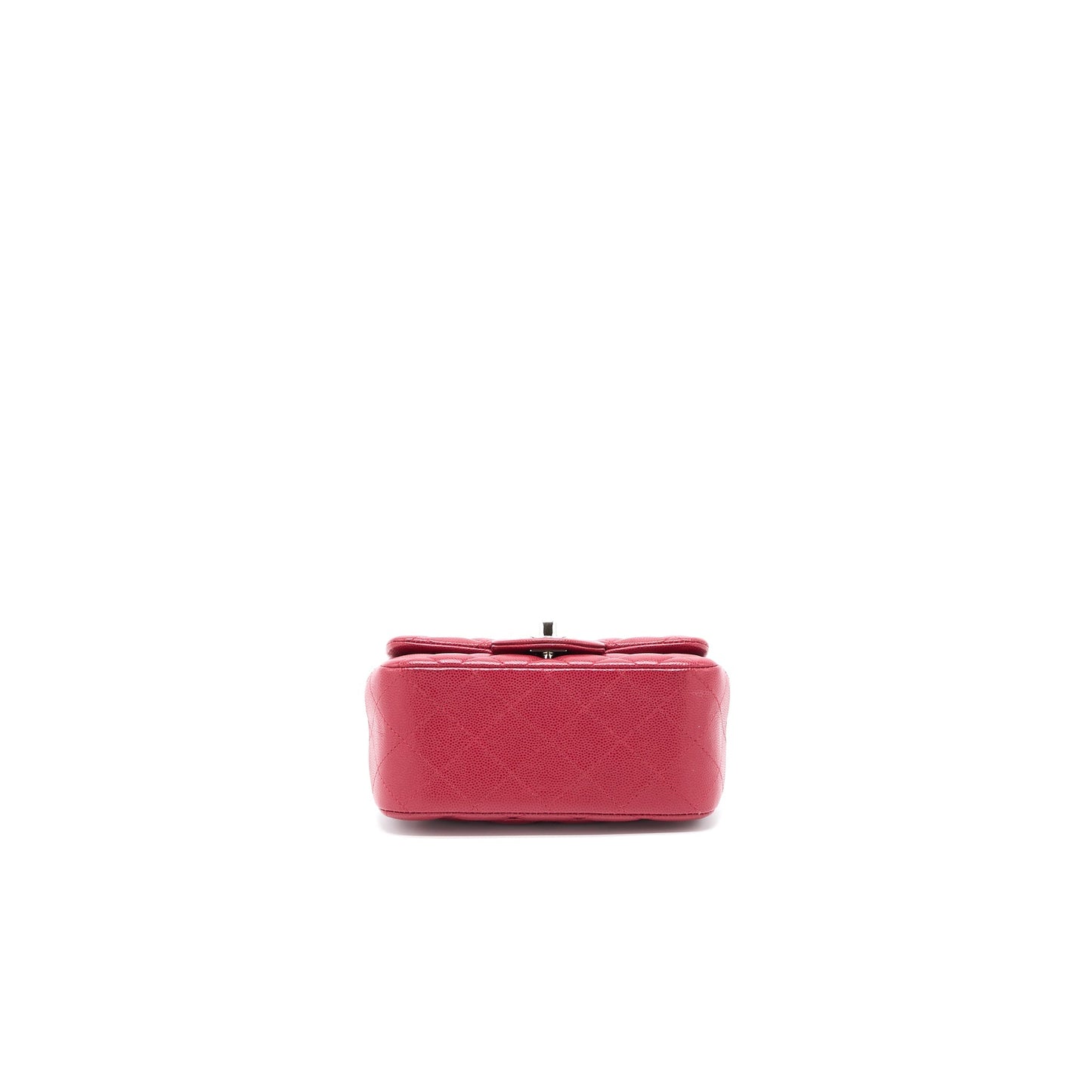 Chanel 18B Mini Square Caviar Red