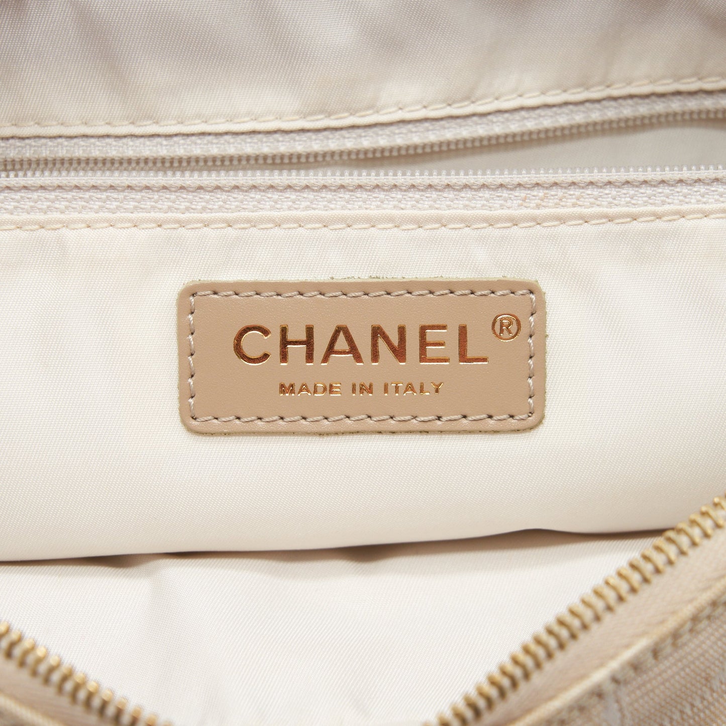 Chanel  Travel Line Bowler Bag Canvas And Leather L