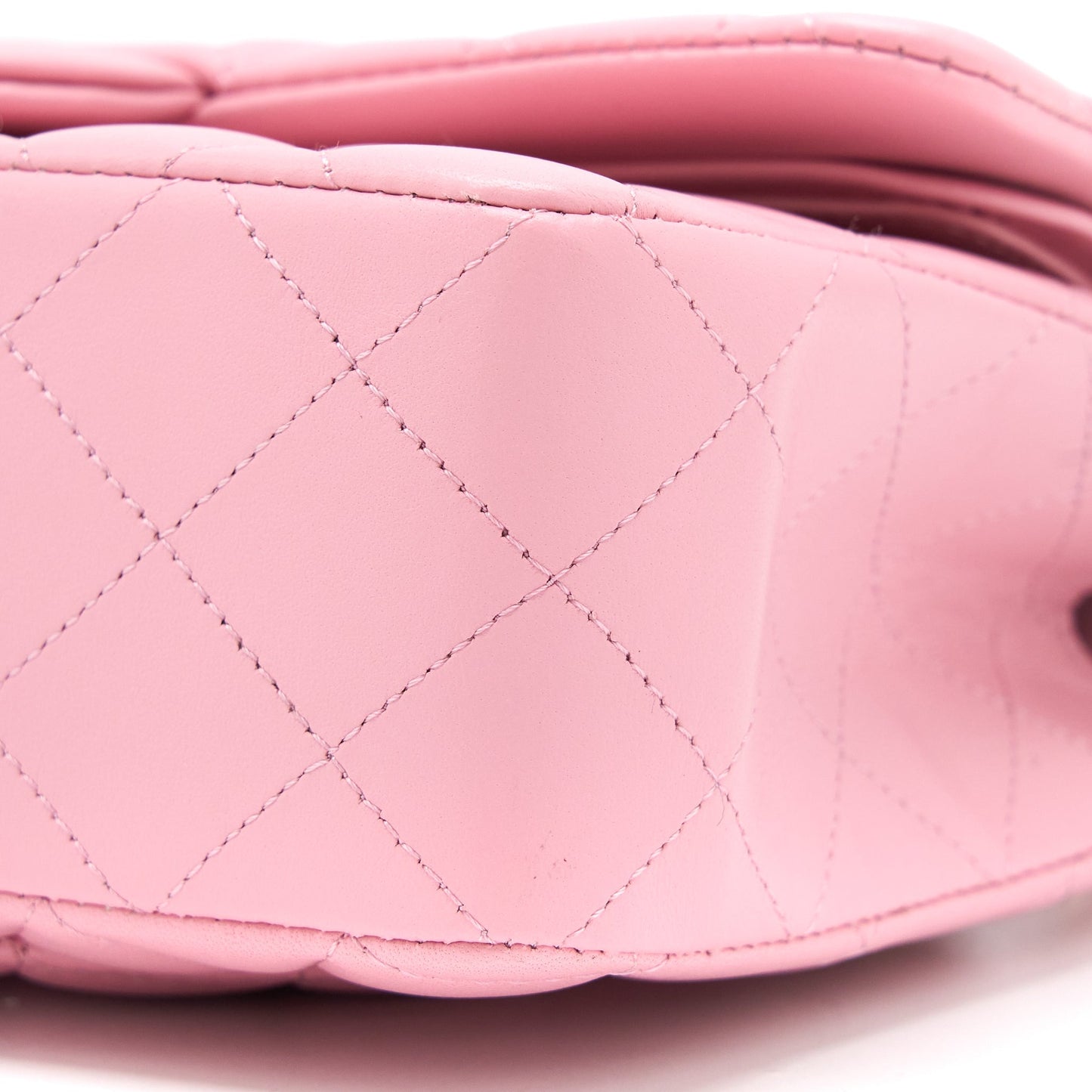 Chanel Small Classic Flap Bag Lambskin Pink L (Microchip)