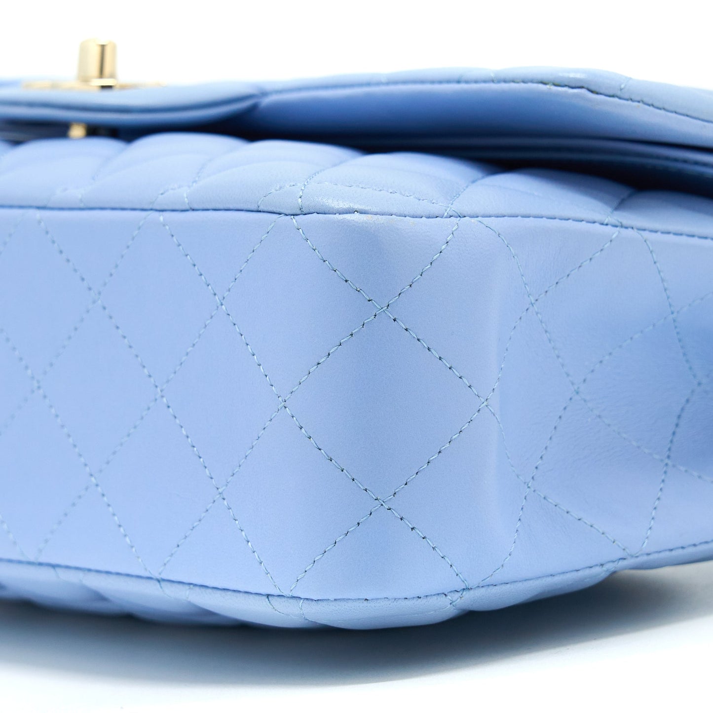 Chanel Classic Flap Bag Lambskin NA104 Light Blue L