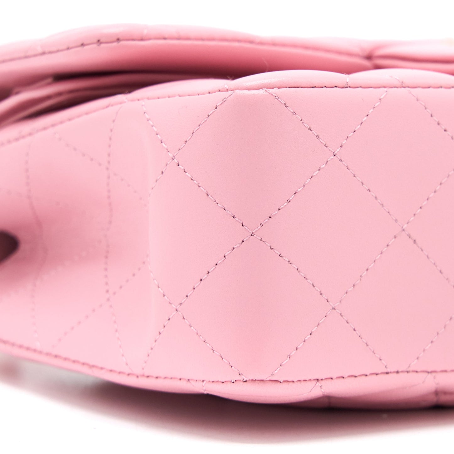 Chanel Small Classic Flap Bag Lambskin Pink L (Microchip)