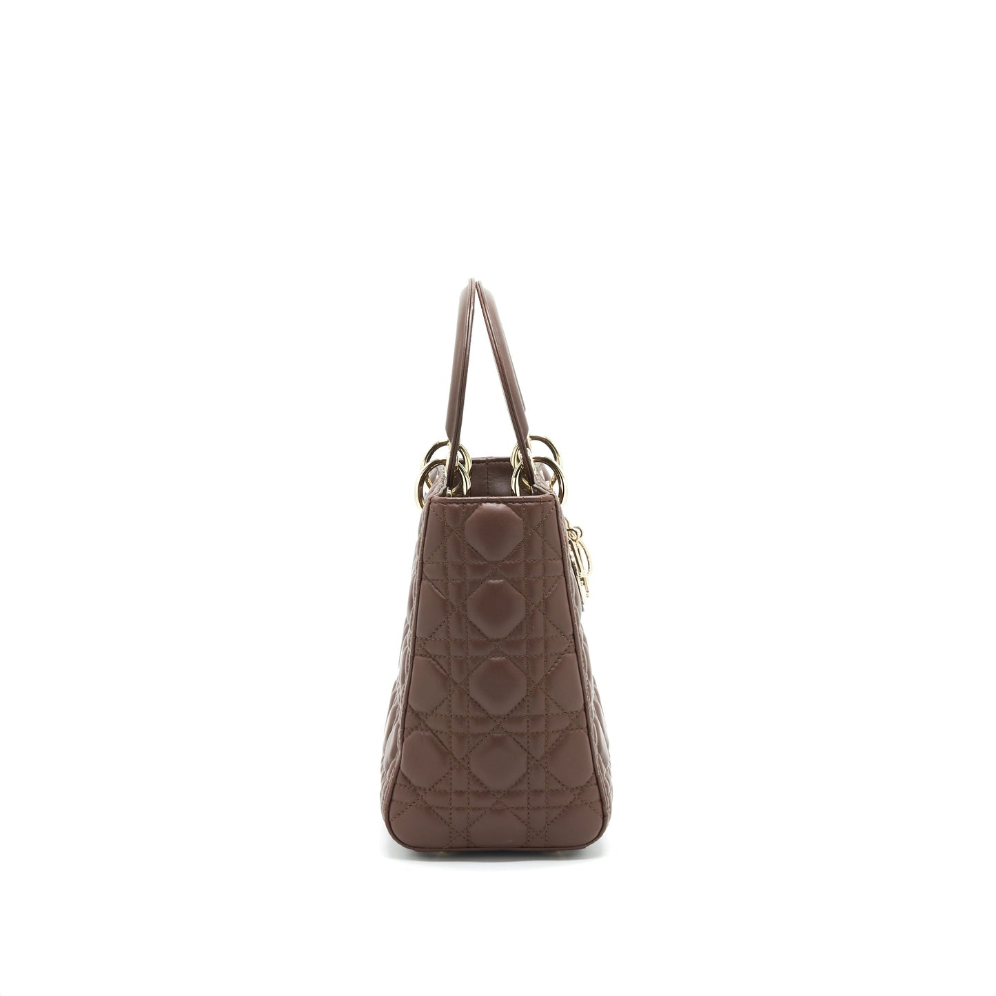 Dior medium Lady Dior Chocolate Brown