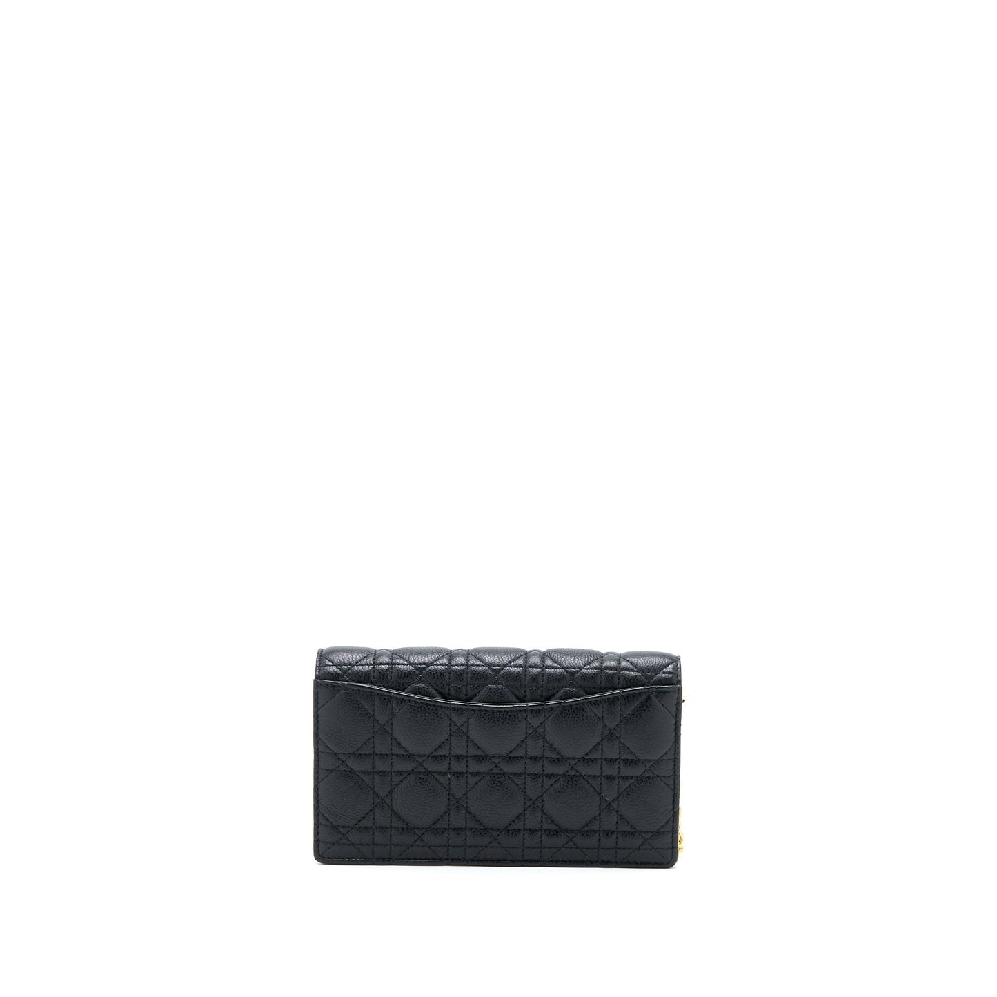 Dior Caro Pouch Cannage Calfskin Black