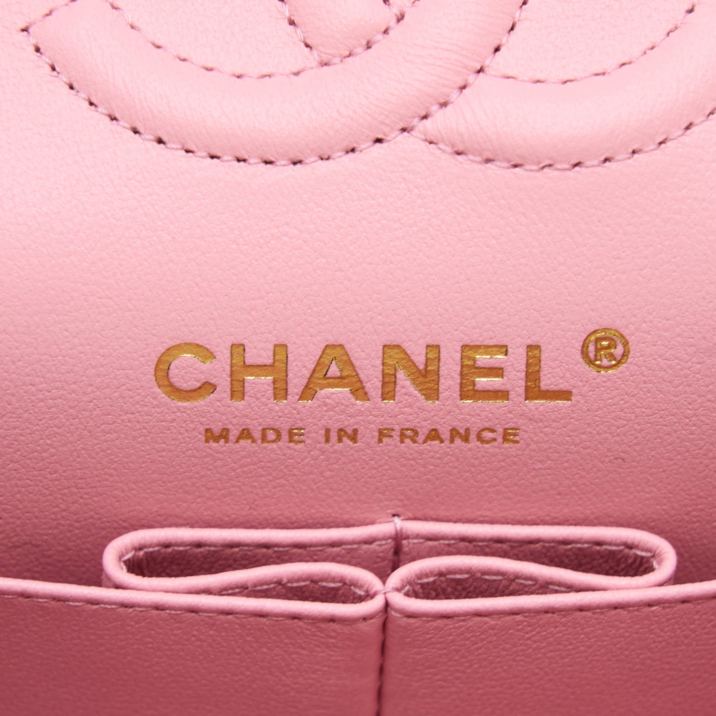 Chanel Small Classic Flap Bag Lambskin Pink L (Microchip)