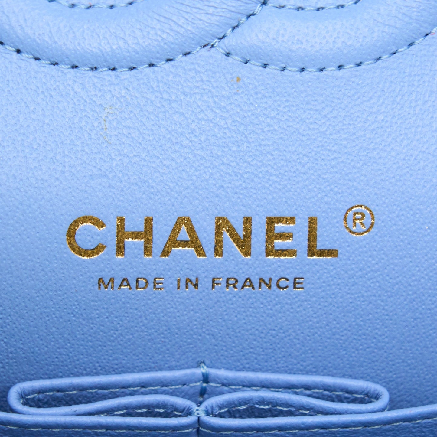 Chanel Classic Flap Bag Lambskin NA104 Light Blue L