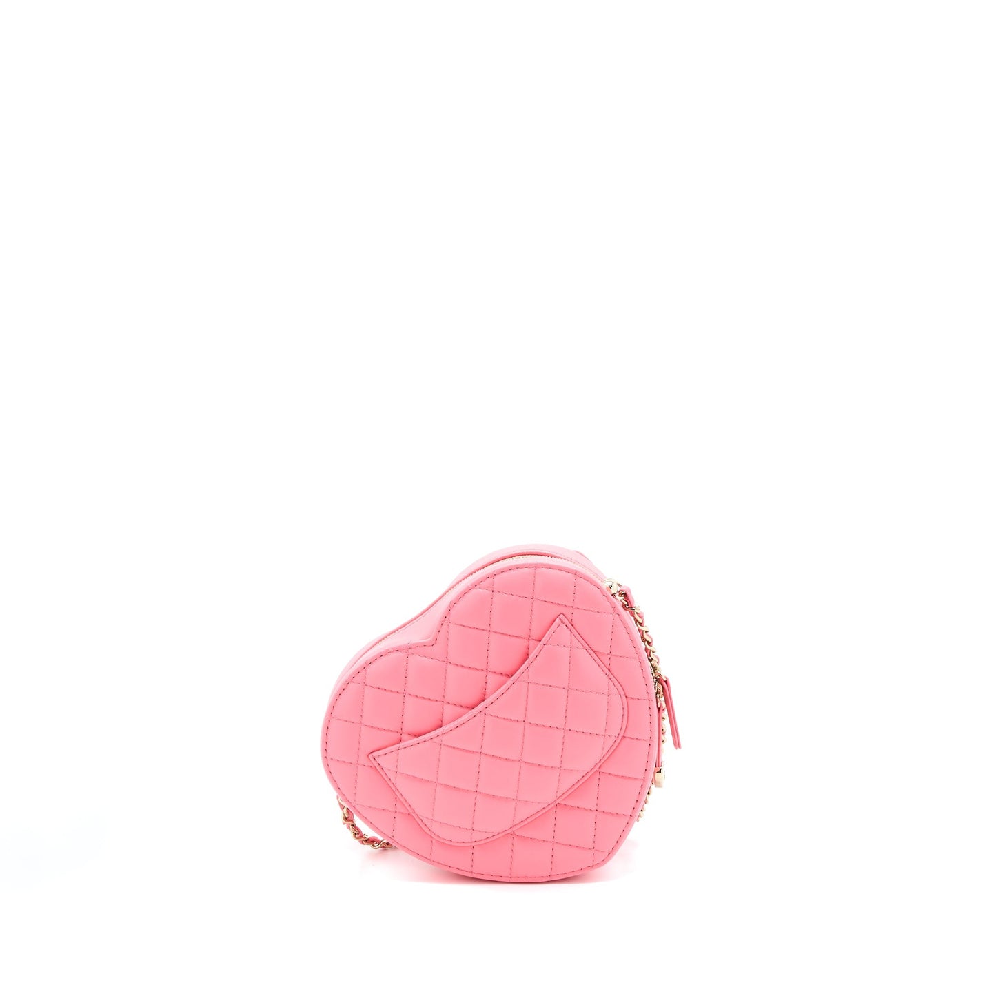 Chanel 22S Heart Bag Lambskin Pink L (Microchip)