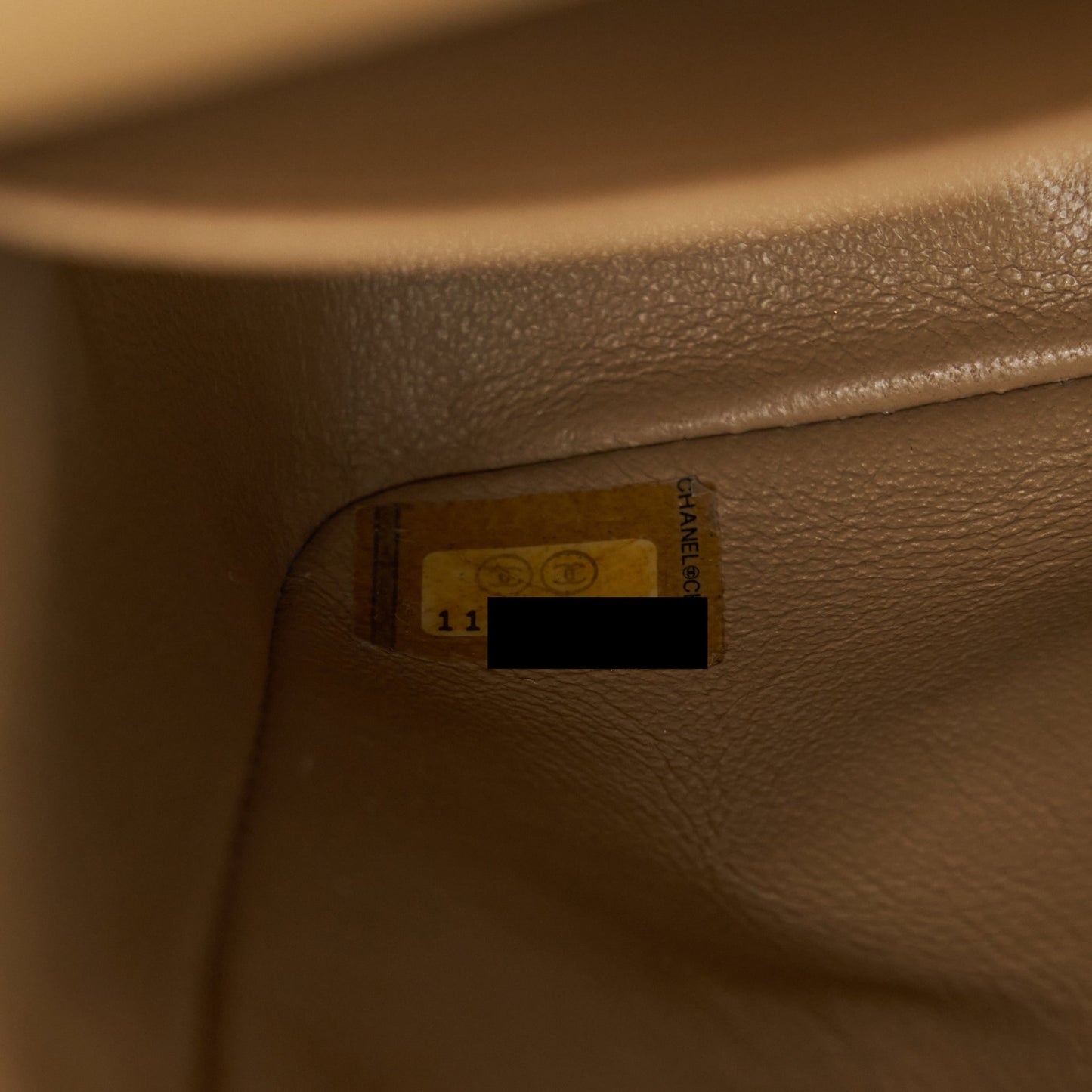 Chanel Medium Classic Double Flap Bag Caviar Dark Beige