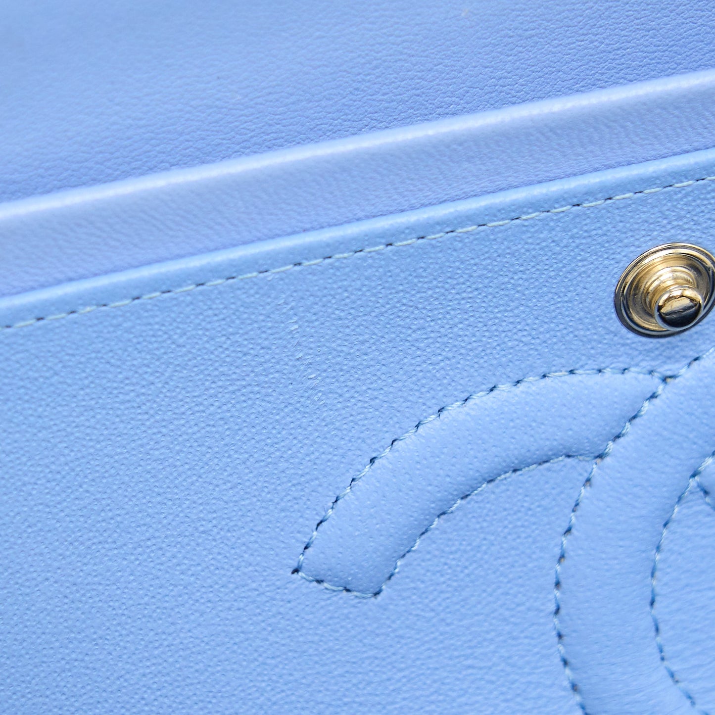 Chanel Classic Flap Bag Lambskin NA104 Light Blue L