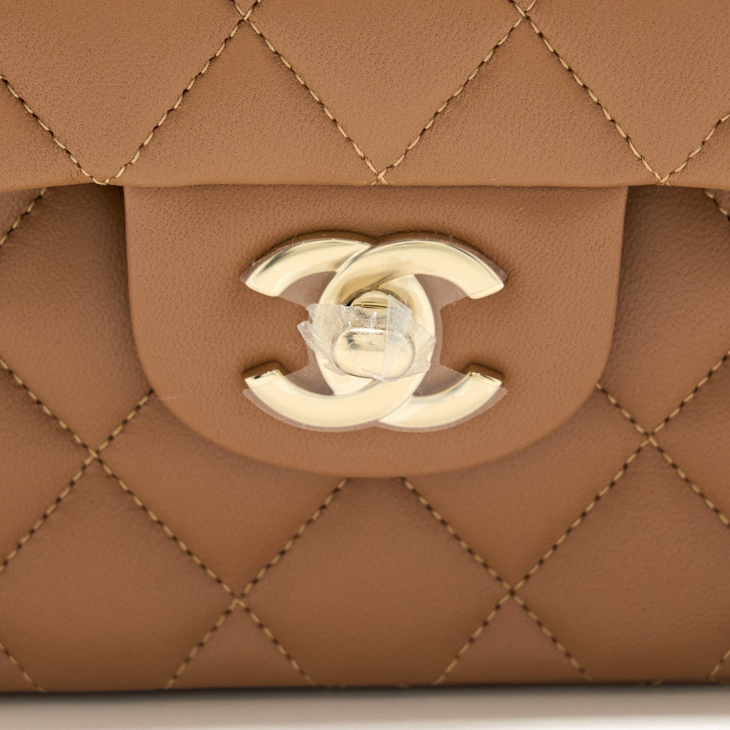 Chanel 22S Small Classic Flap Bag Lambskin Caramel L
