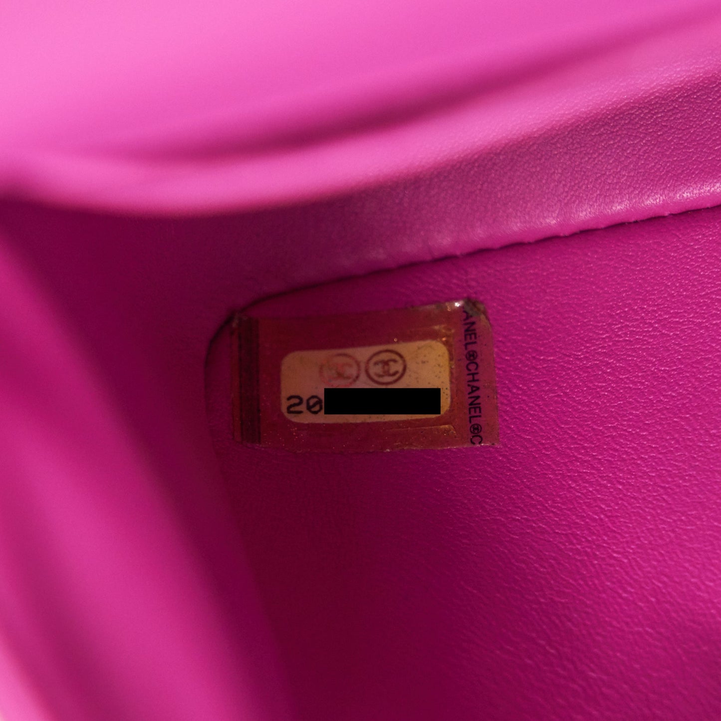 Chanel Medium Le Boy Flap Bag in Python Leather Pink with Brushed