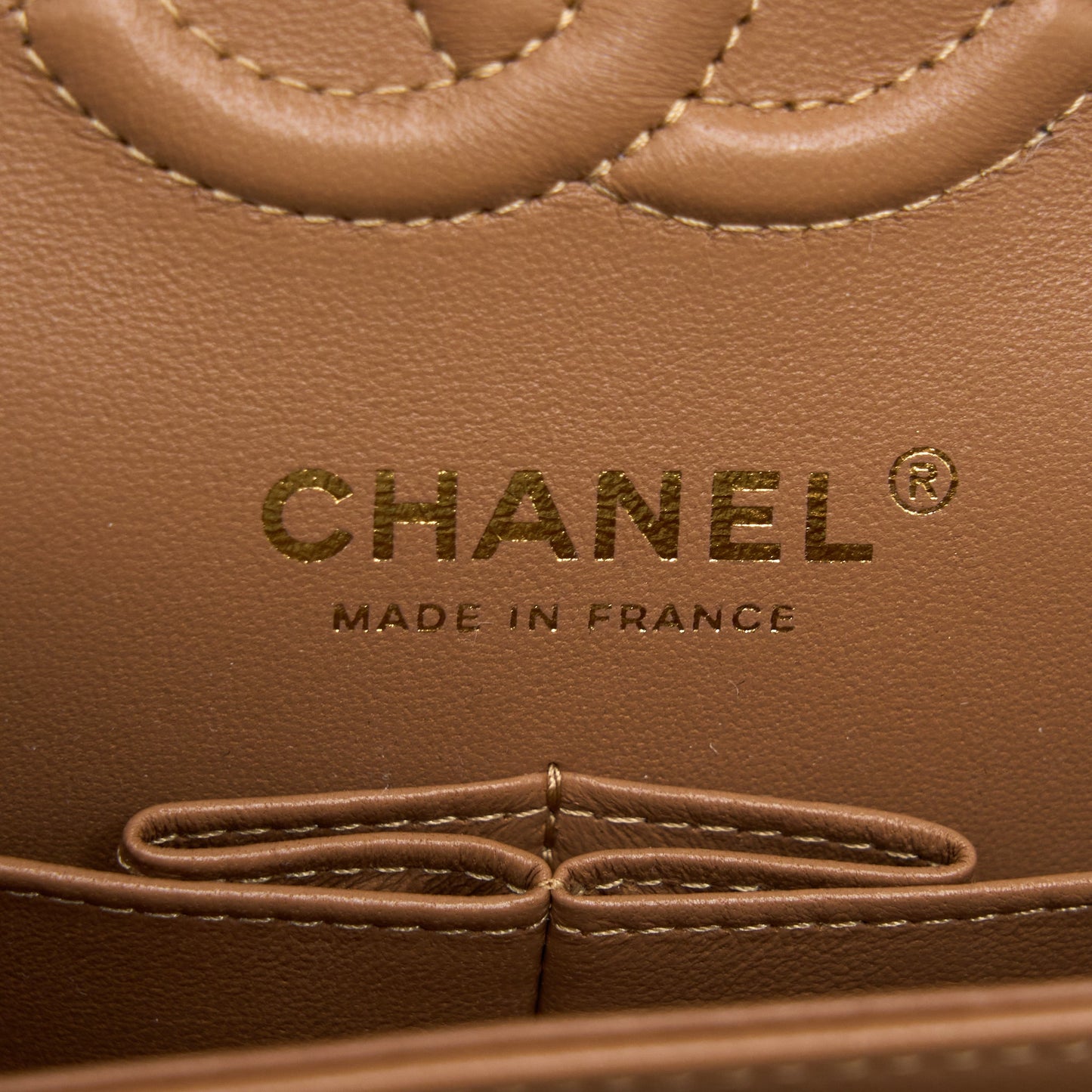 Chanel 22S Small Classic Flap Bag Lambskin Caramel L