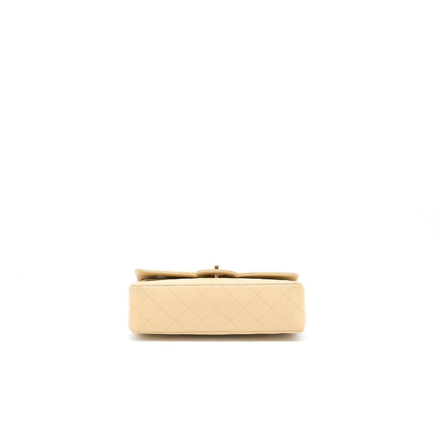 Chanel  Small Classic Double Flap Bag Lambskin Beige