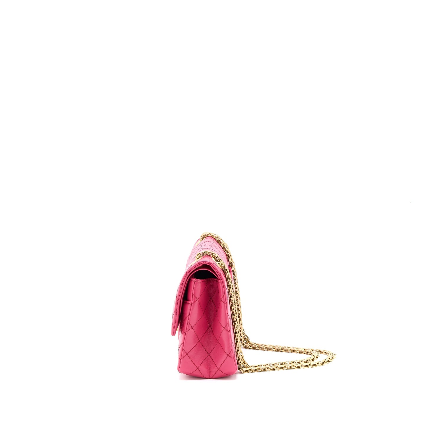 Chanel Small 2.55 Reissue Aged Calfskin Hot Pink Brushed