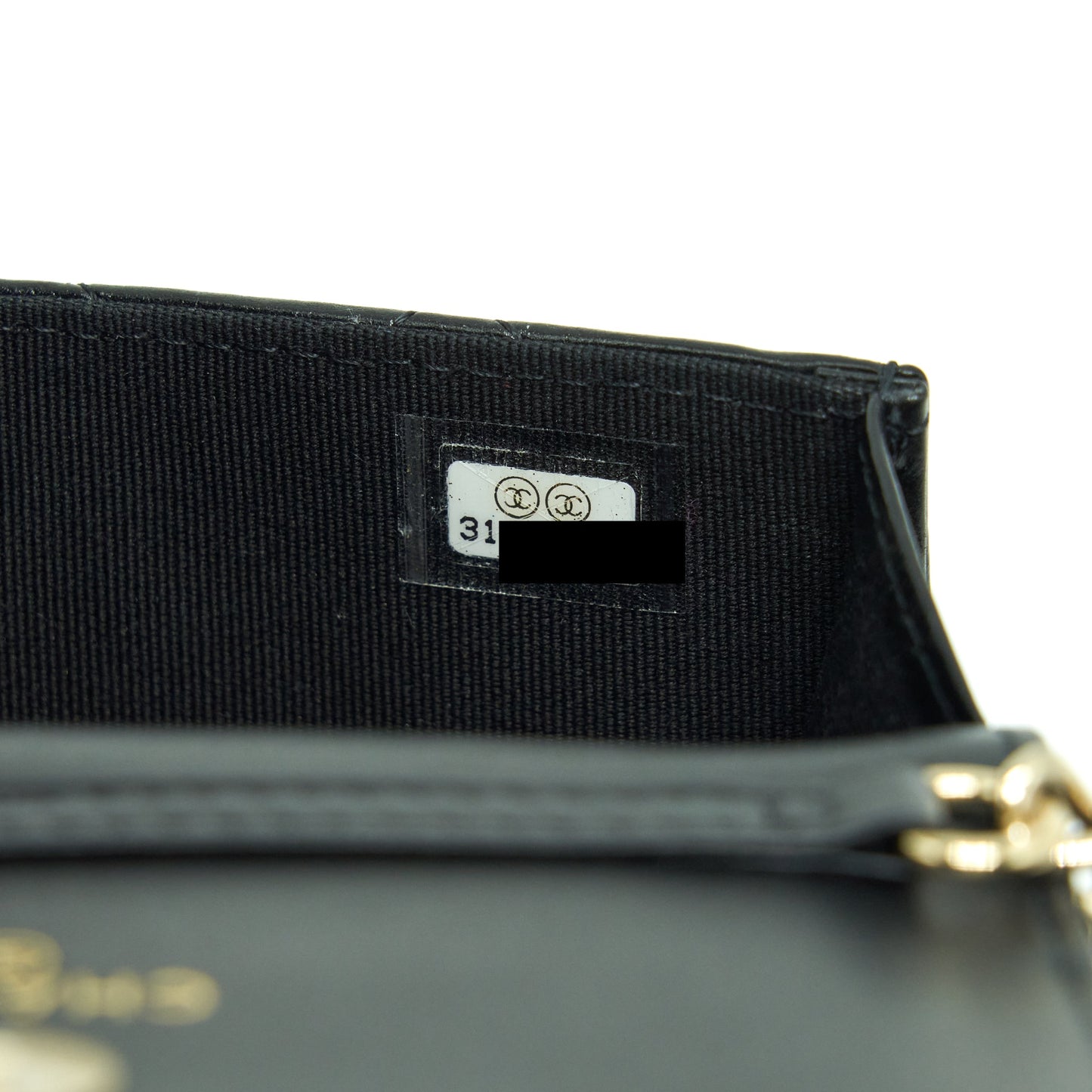 Chanel Giant Pearl Chain Mini Bag Lambskin Black L