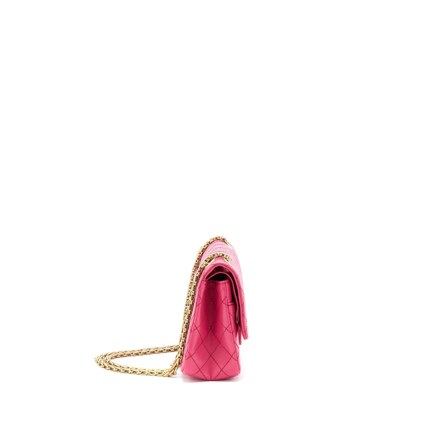 Chanel Small 2.55 Reissue Aged Calfskin Hot Pink Brushed