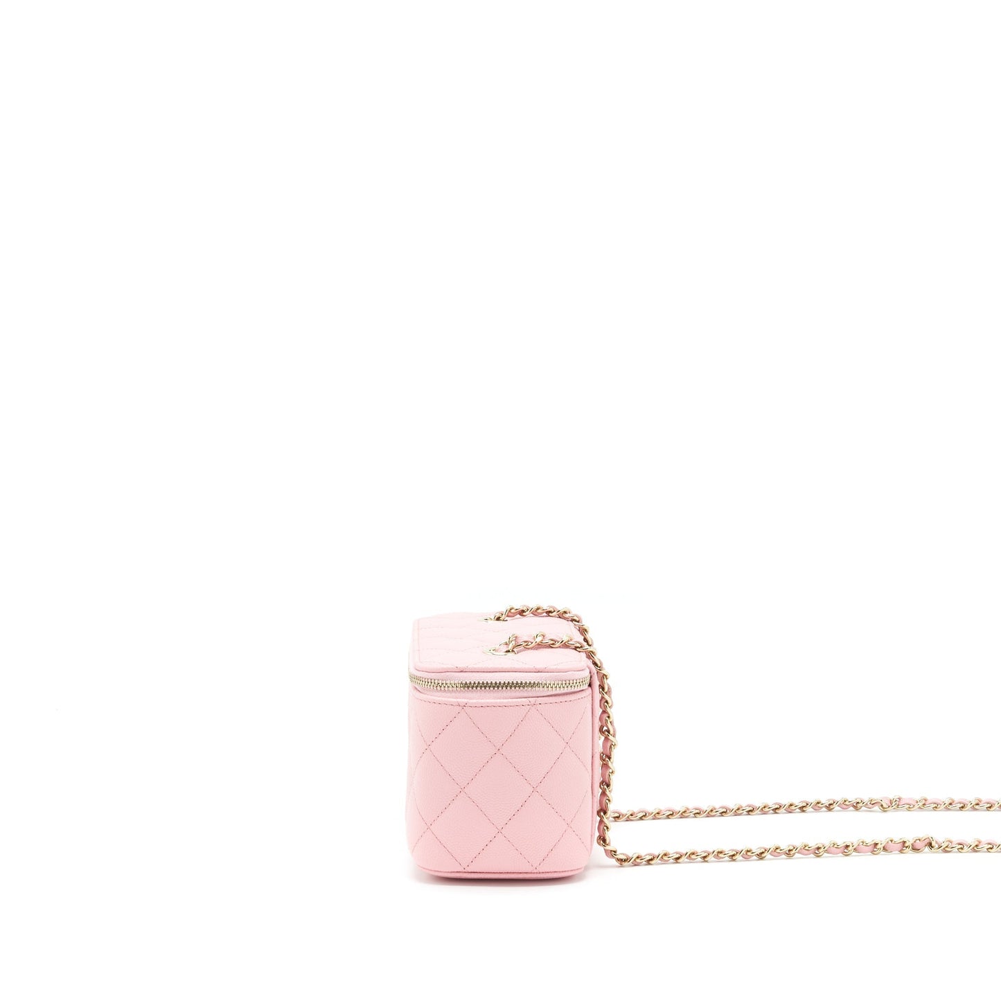 Chanel 22C Long Vanity with Chain Caviar Light Pink L