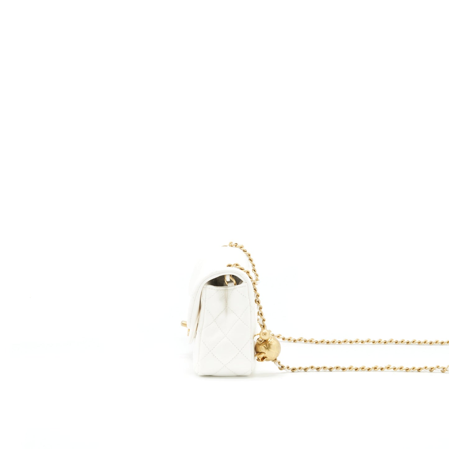 Chanel Mini Rectangular Pearl Crush White