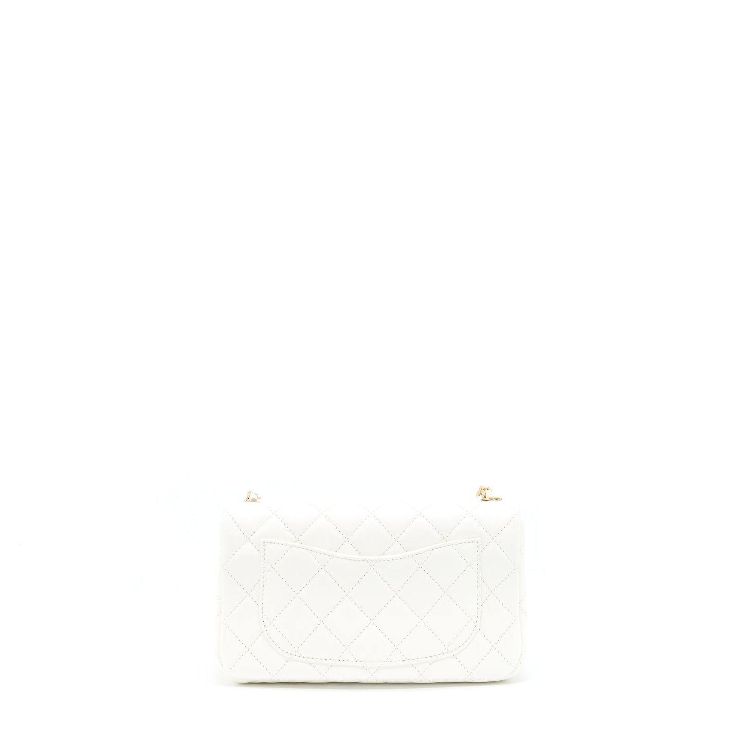 Chanel Mini Rectangular Pearl Crush White