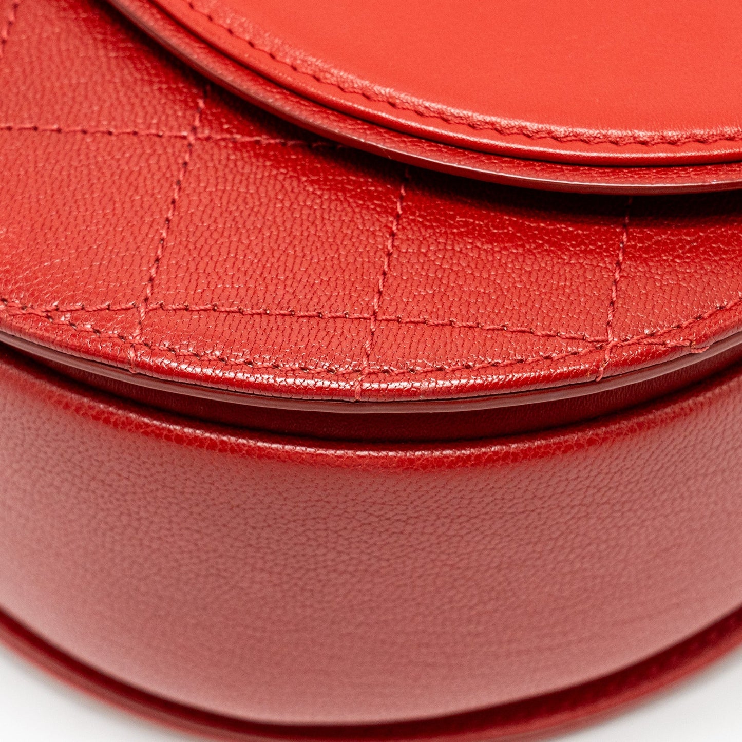 Chanel Medium Coco Curve Flap Bag Calfskin Red