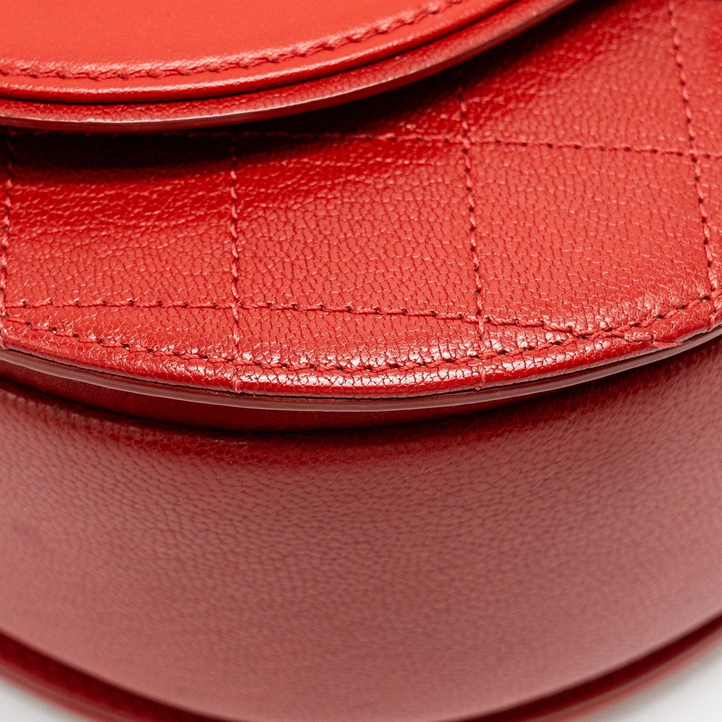 Chanel Medium Coco Curve Flap Bag Calfskin Red