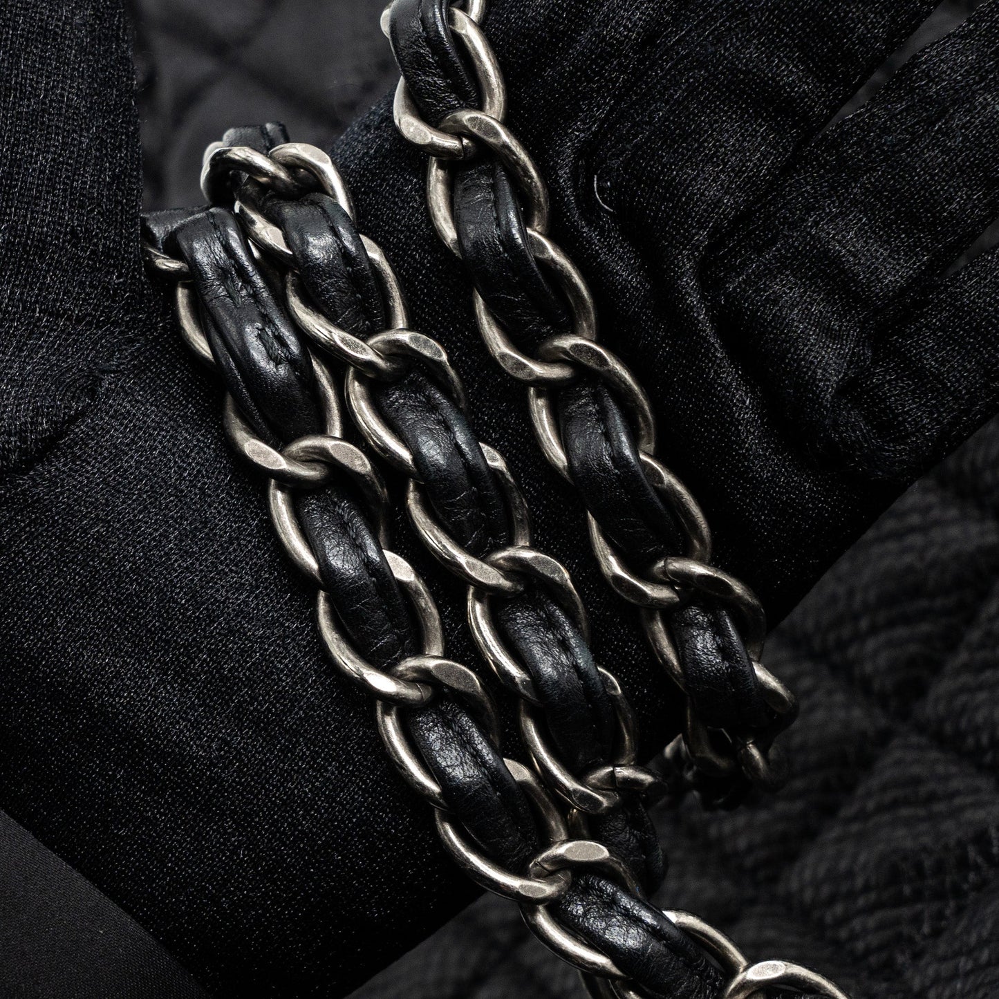 Chanel XXL classic travel flap calfskin black ruthenium hardware