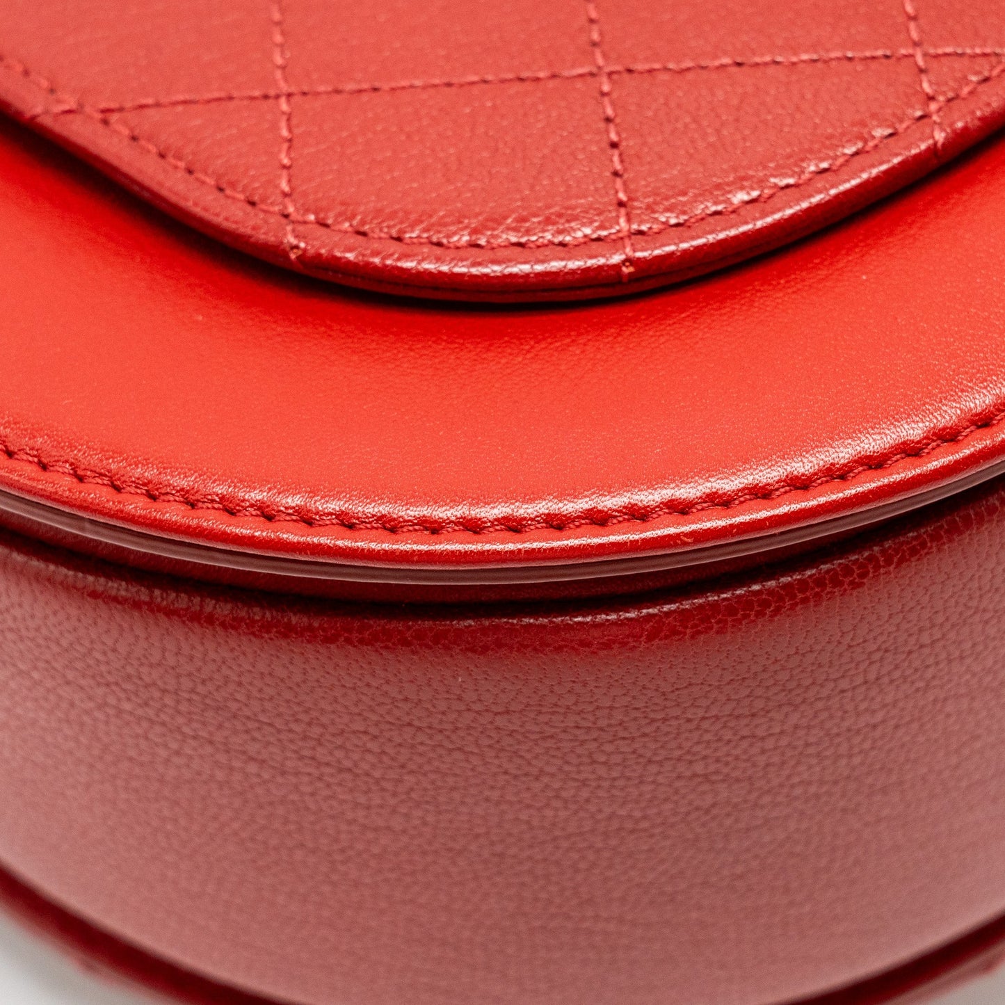 Chanel Medium Coco Curve Flap Bag Calfskin Red