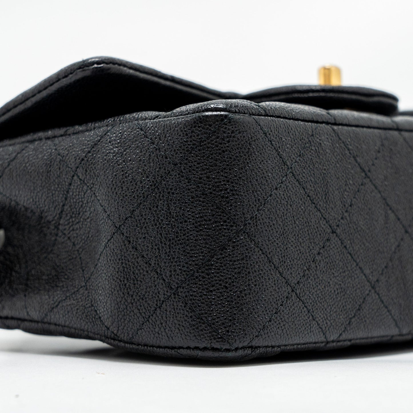 Chanel Top Handle Mini Rectangular Flap Bag Caviar BLACK