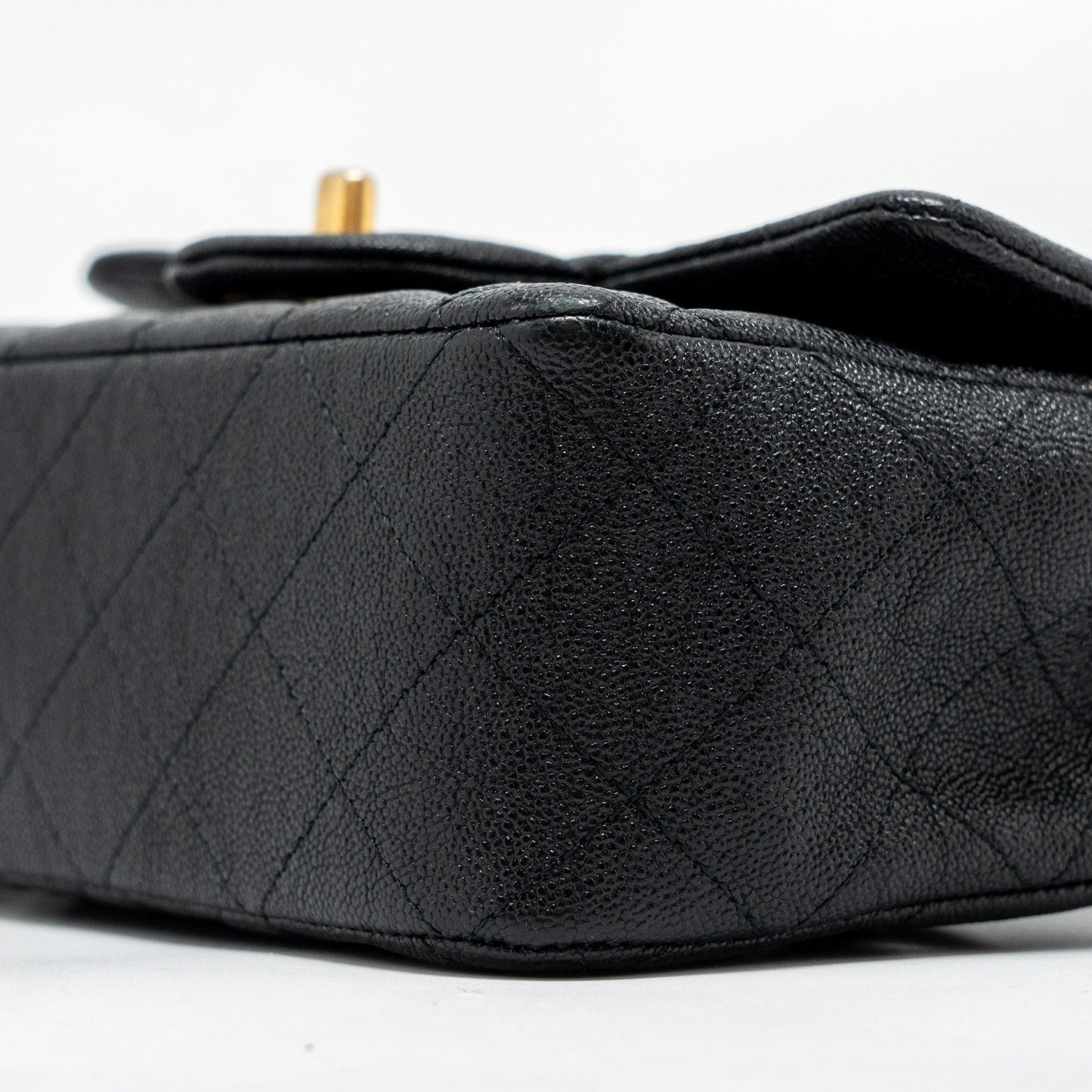 Chanel Top Handle Mini Rectangular Flap Bag Caviar BLACK