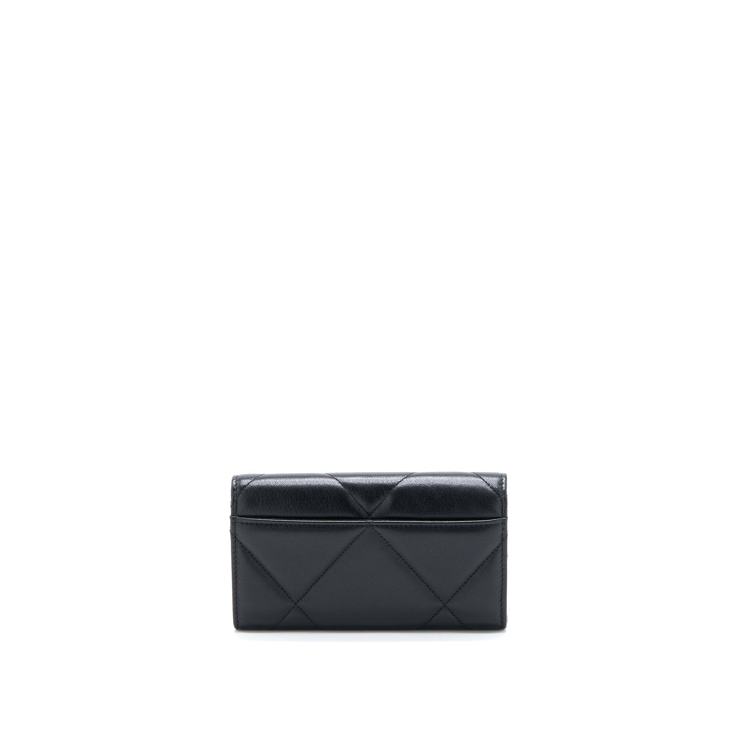 Chanel 19 Flap Wallet Lambskin Black
