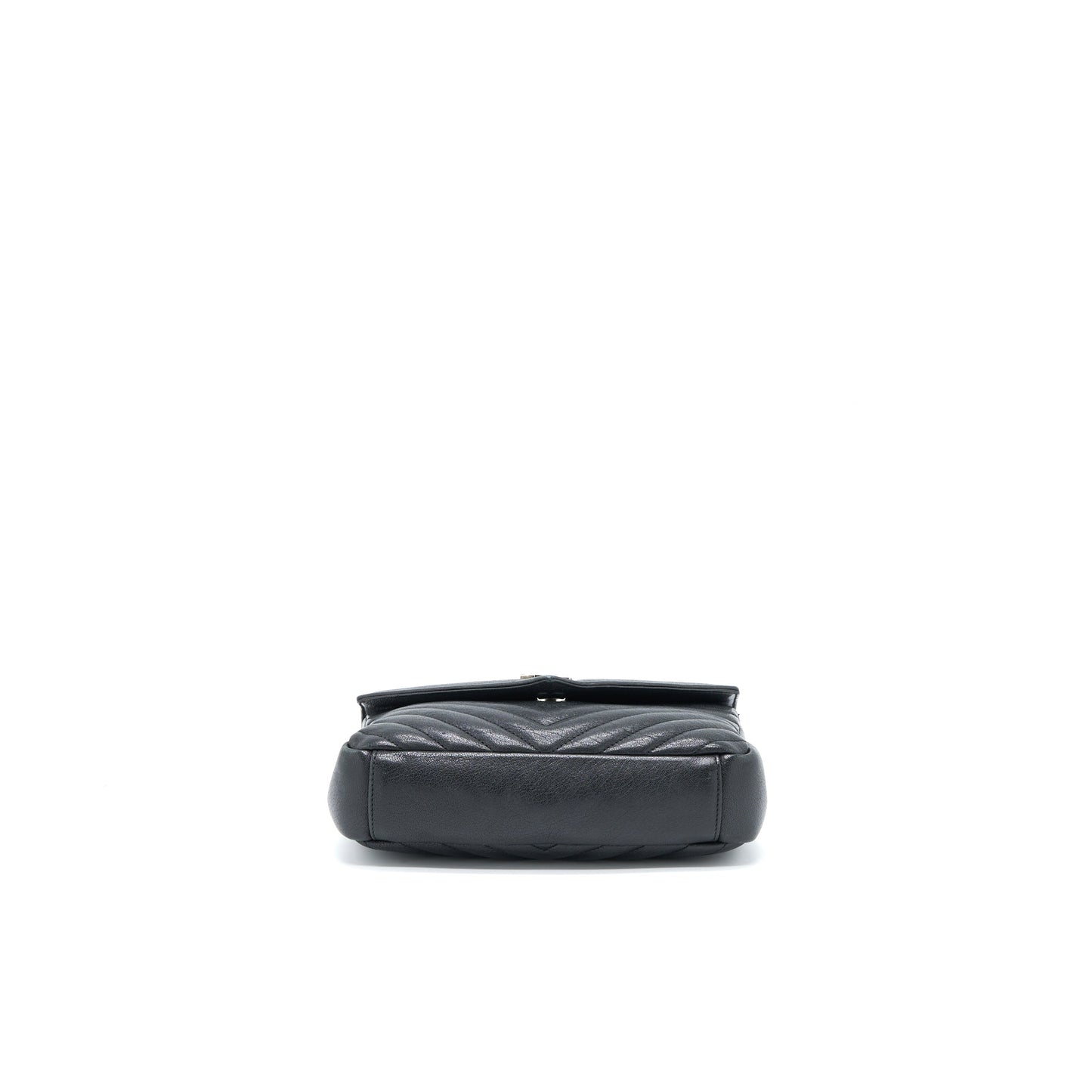 Saint Laurent/ Quilted Medium College Purse Lambskin Black Ruthenium Hardware