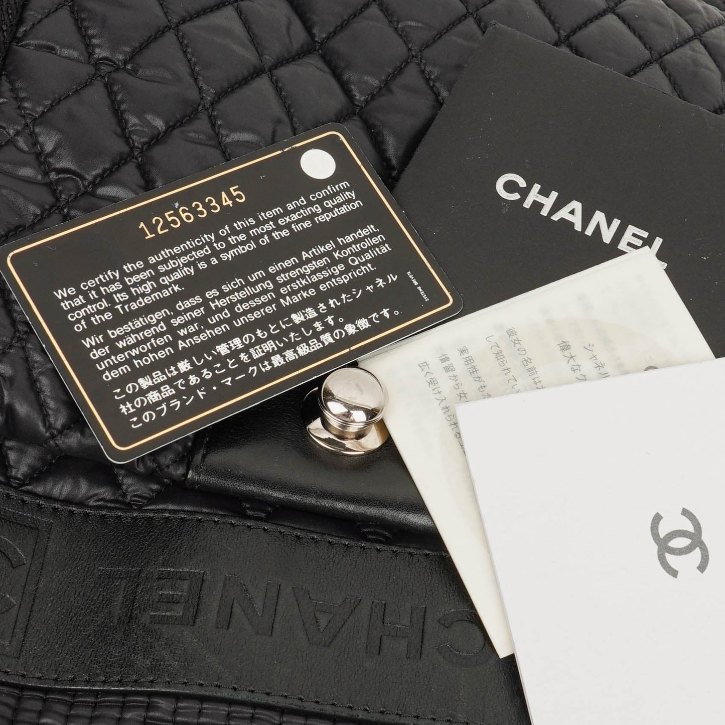 Chanel Sport Ligne Black Cocoon Bowler Bag