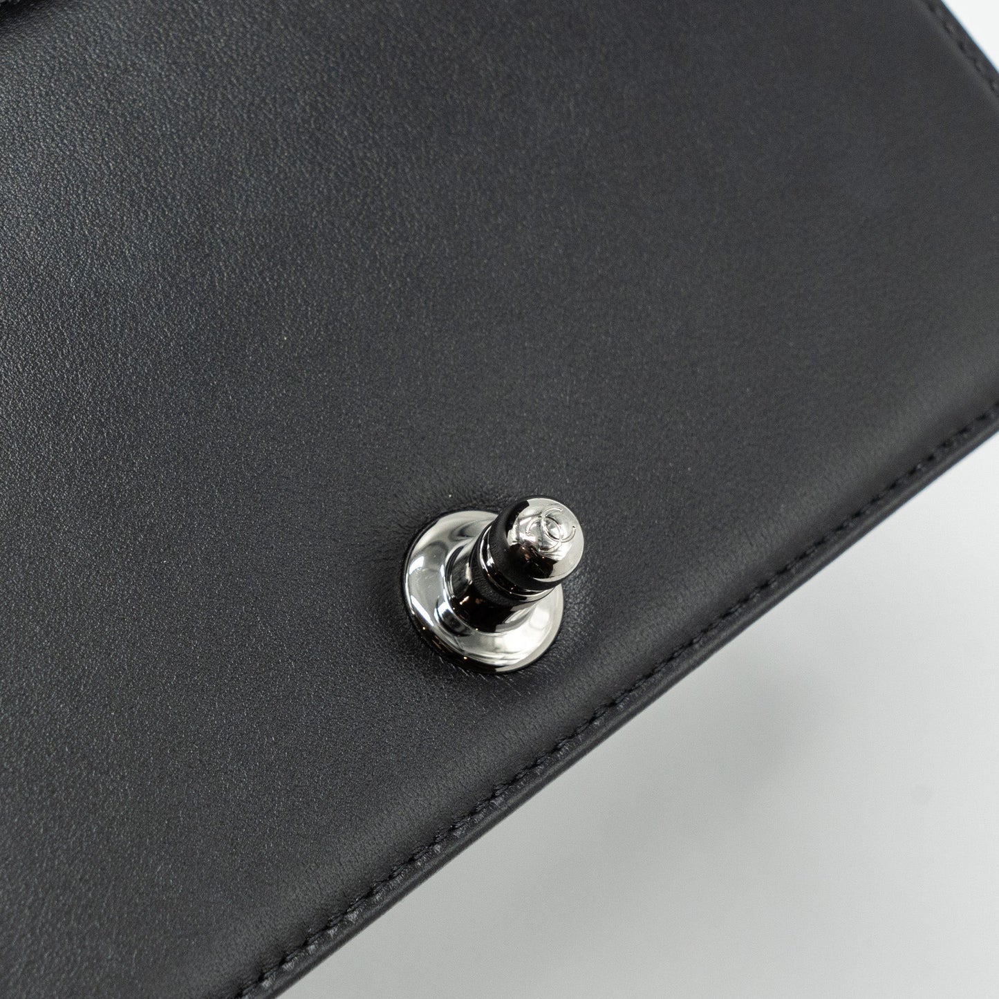 Chanel Small Boy Bag Calfskin Black  (microchip)