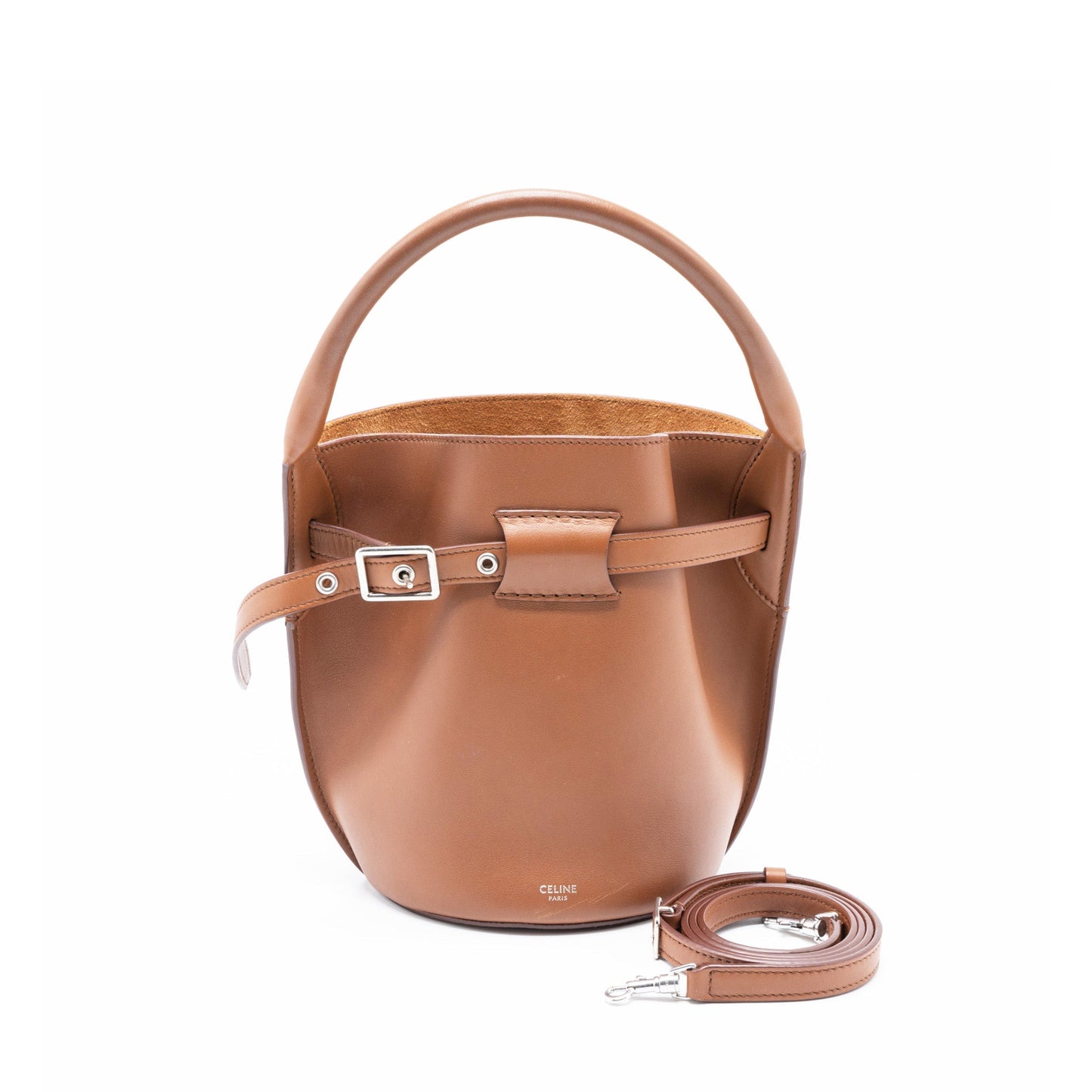 Celine Nano Bucket Purse Brown