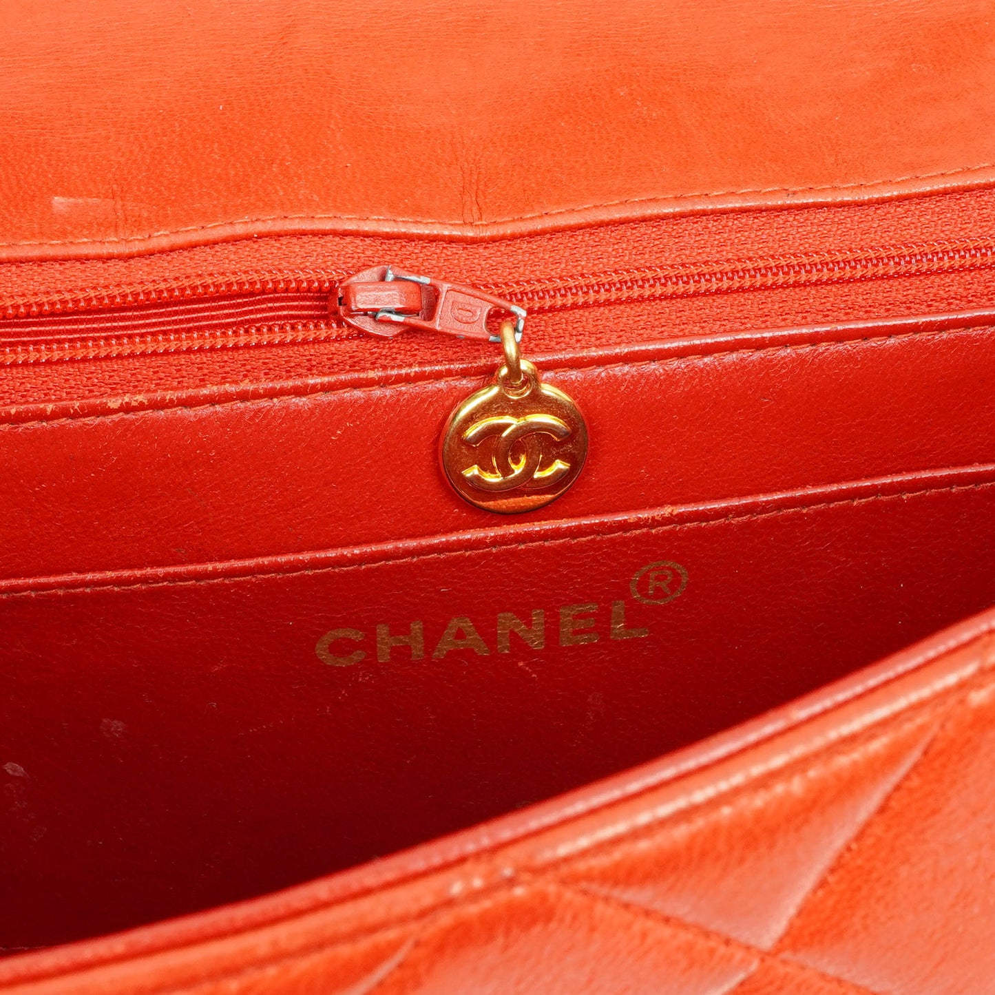 Chanel  Small Diana Flap Bag Red Quilted Leather 24K Gold-Plated Hardware
