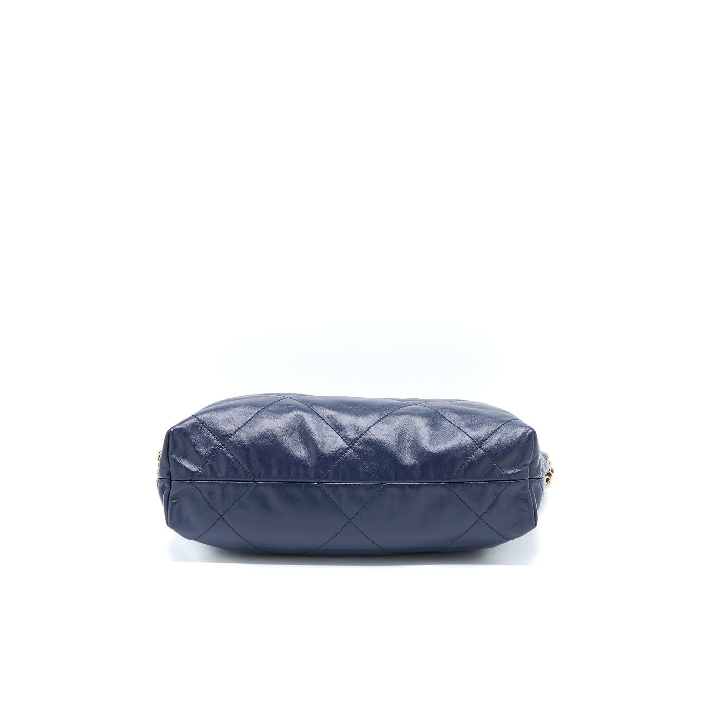 Chanel Small 22 Bag Shiny Calfskin Navy  (Microchip)