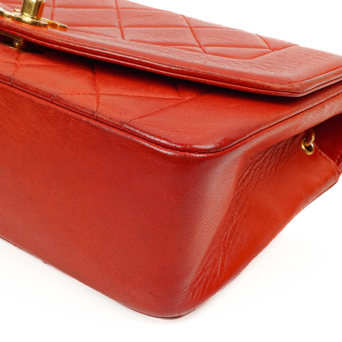 Chanel  Small Diana Flap Bag Red Quilted Leather 24K Gold-Plated Hardware