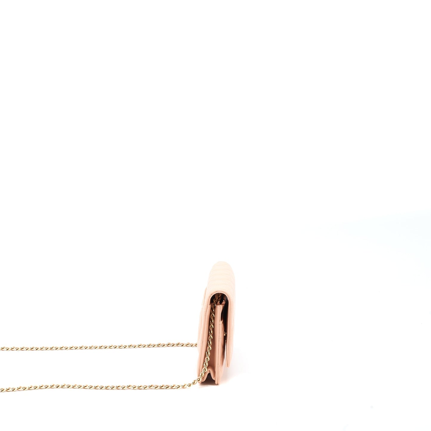 Chanel Classic Wallet on Chain Lambskin Light Pink L