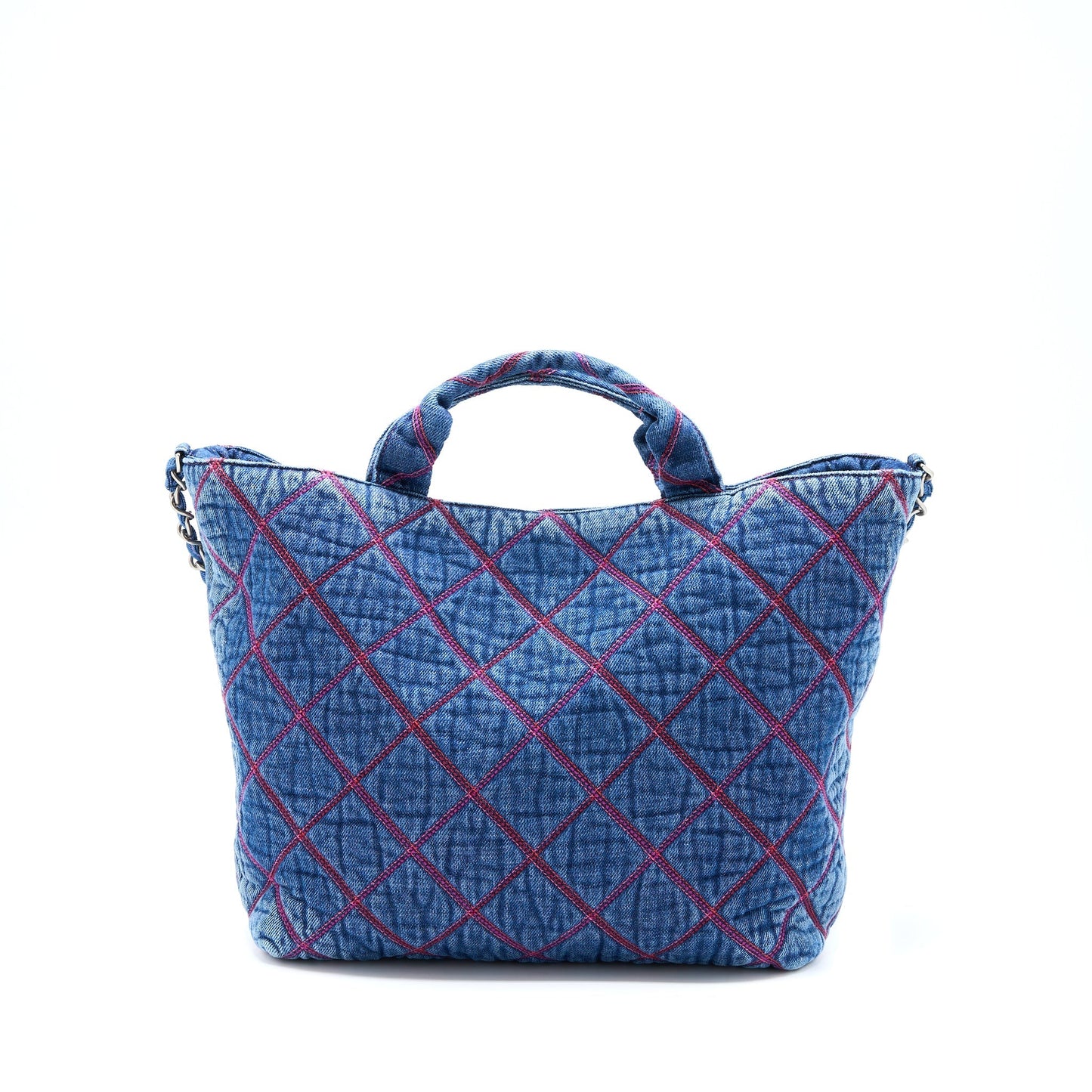 Chanel COCO Beach Denim Tote Bag  (Microchip)
