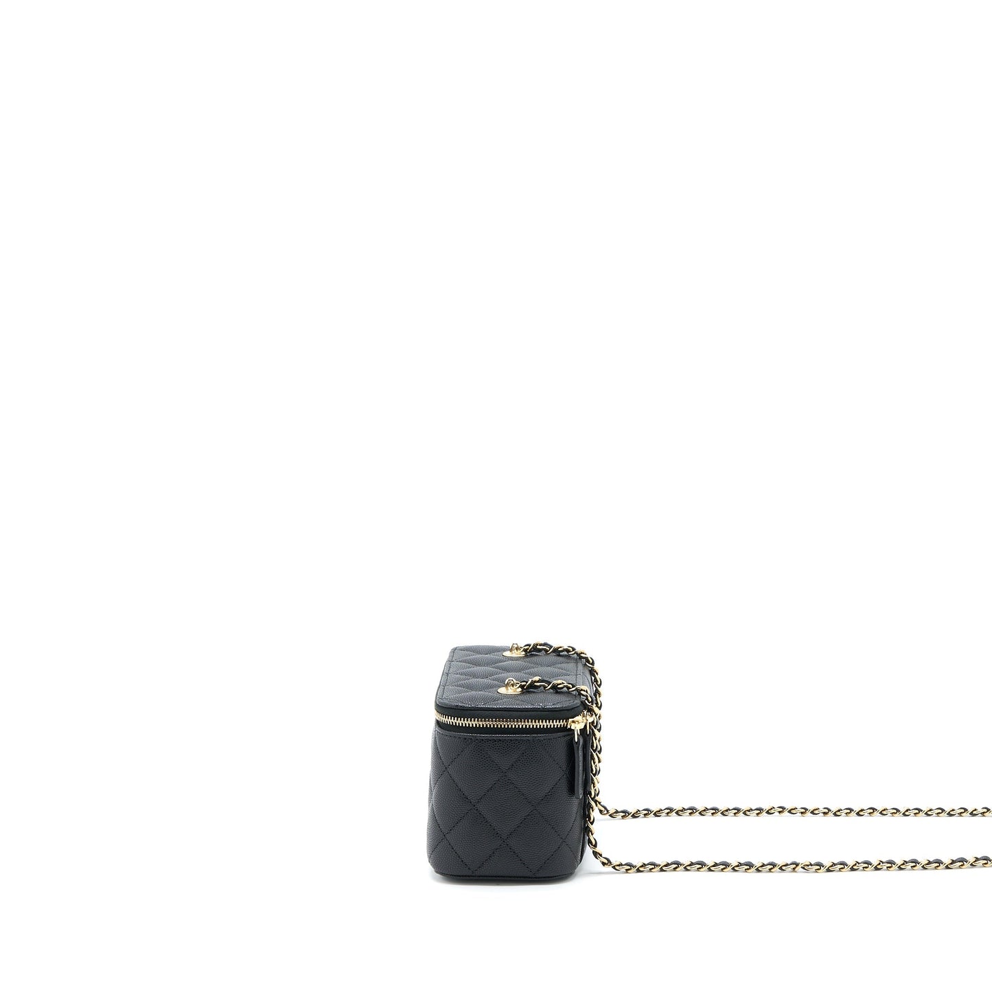 Chanel Long Vanity Case Caviar Black L (Microchip)