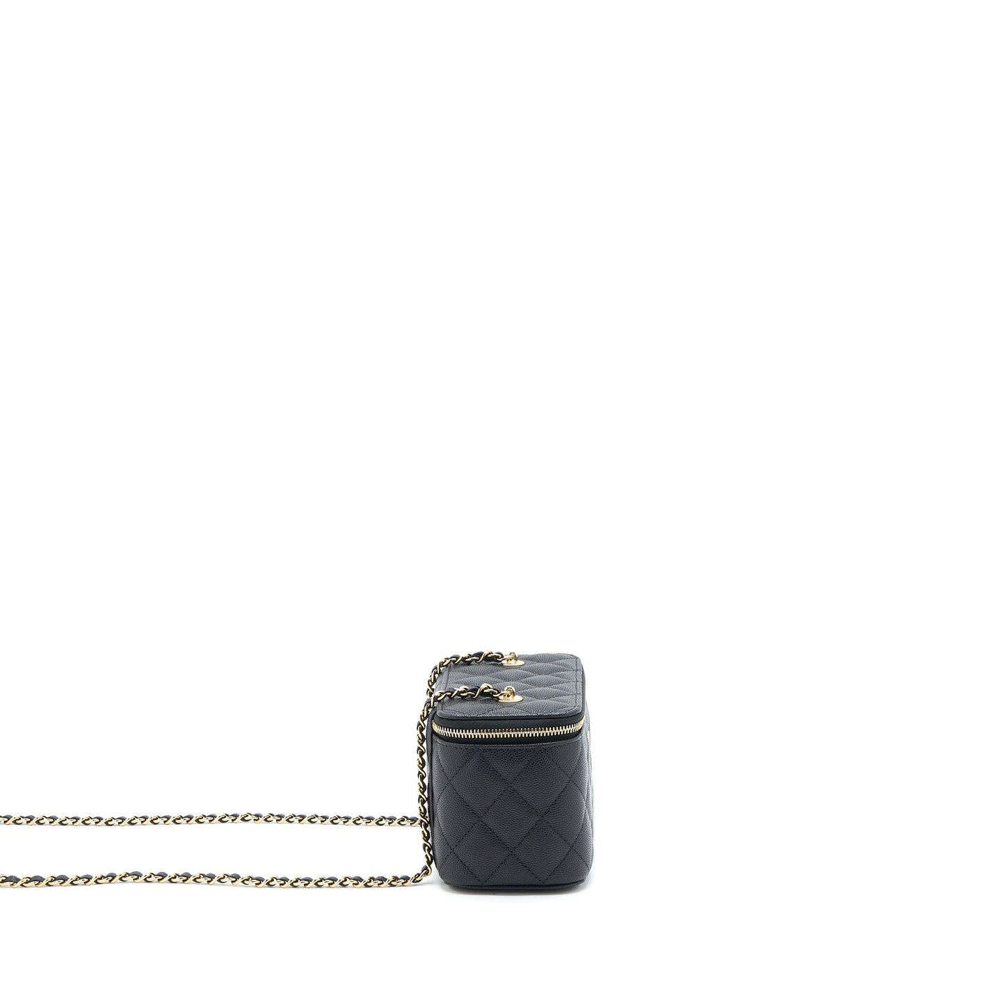 Chanel Long Vanity Case Caviar Black L (Microchip)