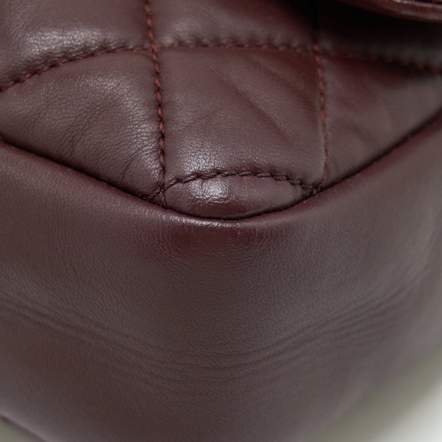 Chanel Coco Rain Flap Bag Lambskin Burgundy