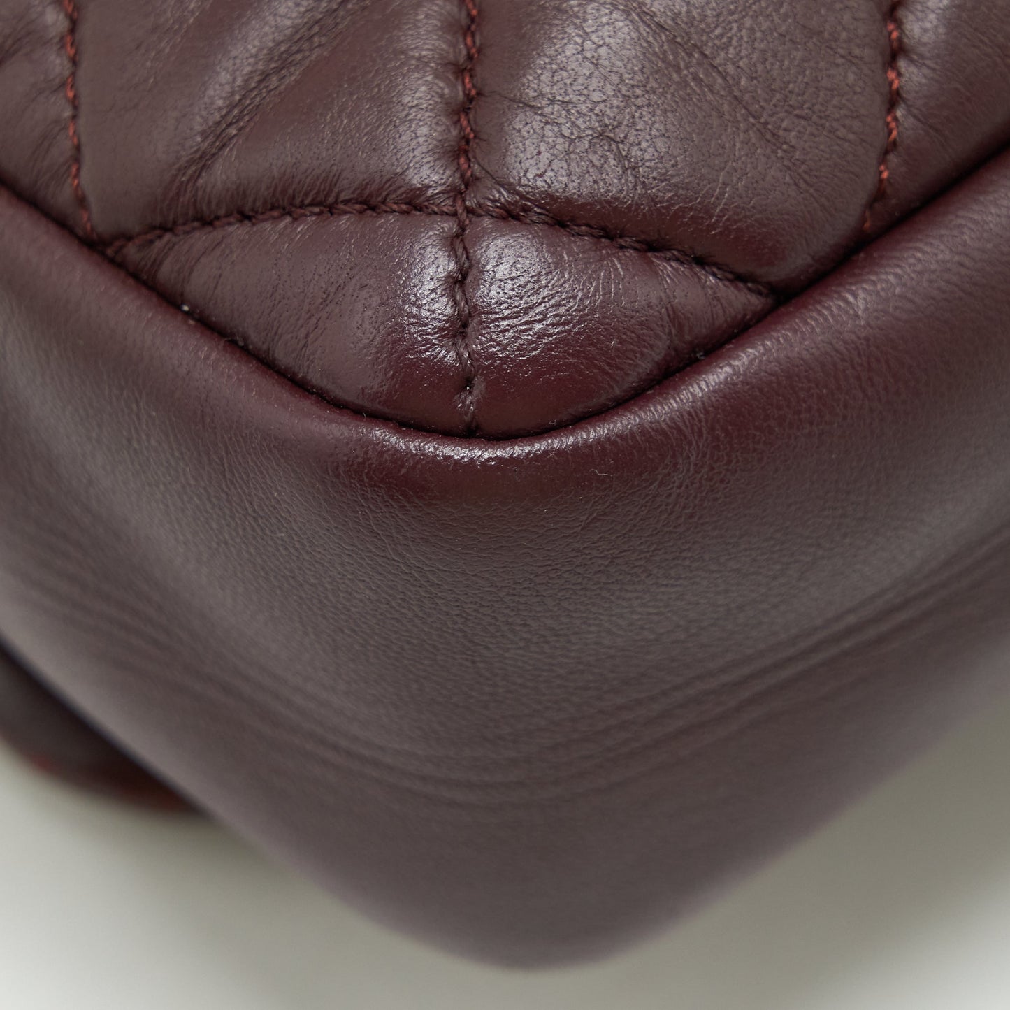 Chanel Coco Rain Flap Bag Lambskin Burgundy