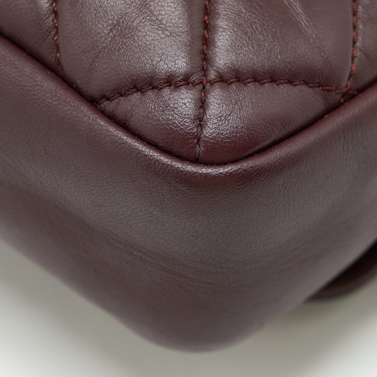 Chanel Coco Rain Flap Bag Lambskin Burgundy