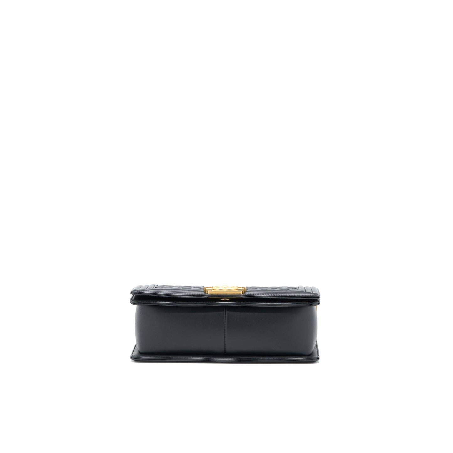 Chanel Medium Boy Bag Calfskin Black Brushed